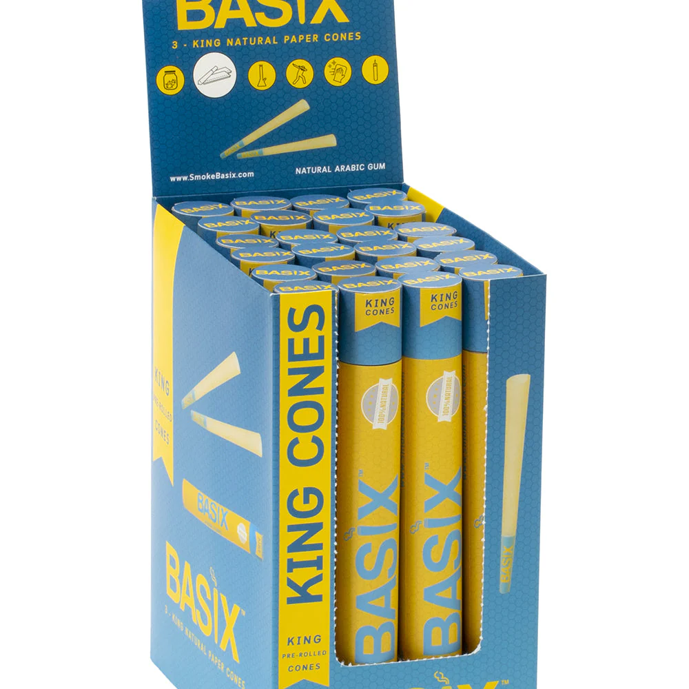 3-Pack Basix Pre-Roll Cones (King Size)
