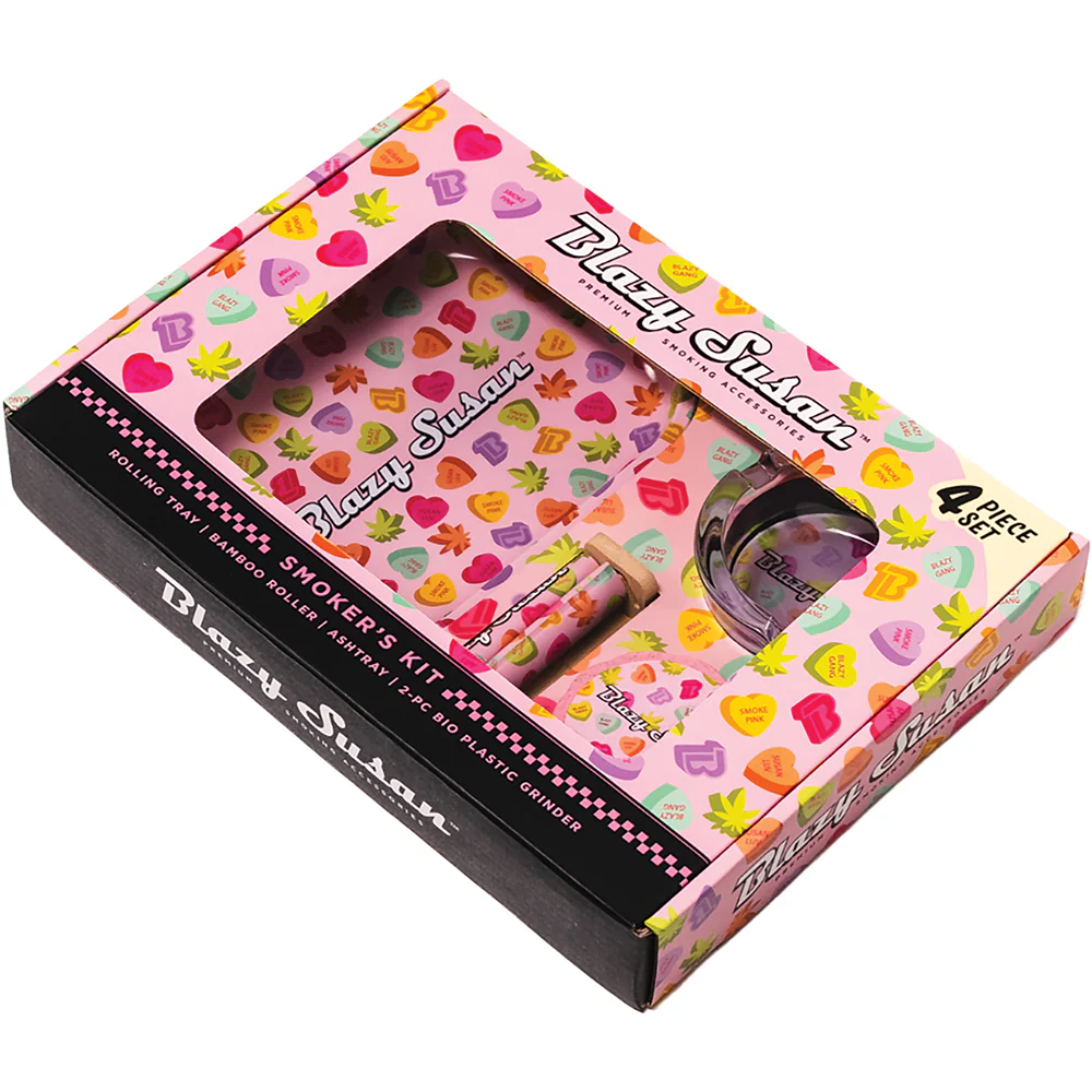 4-Piece Blazy Susan Smokers Kit (Candy Pink)