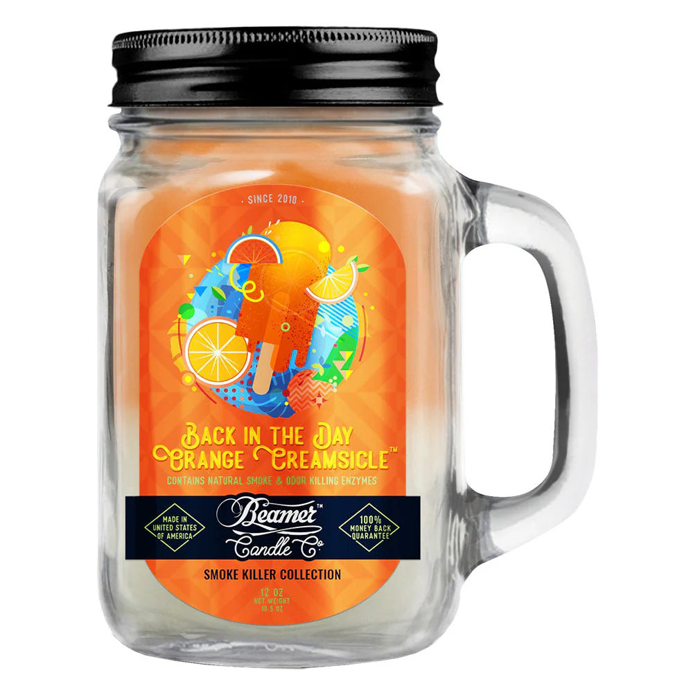Beamer Candle Co. Mason Jar Candle | Back In The Day Orange Creamsicle - Image 2