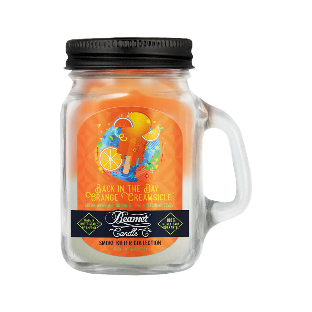 Beamer Candle Co. Mason Jar Candle | Back In The Day Orange Creamsicle - Image 3