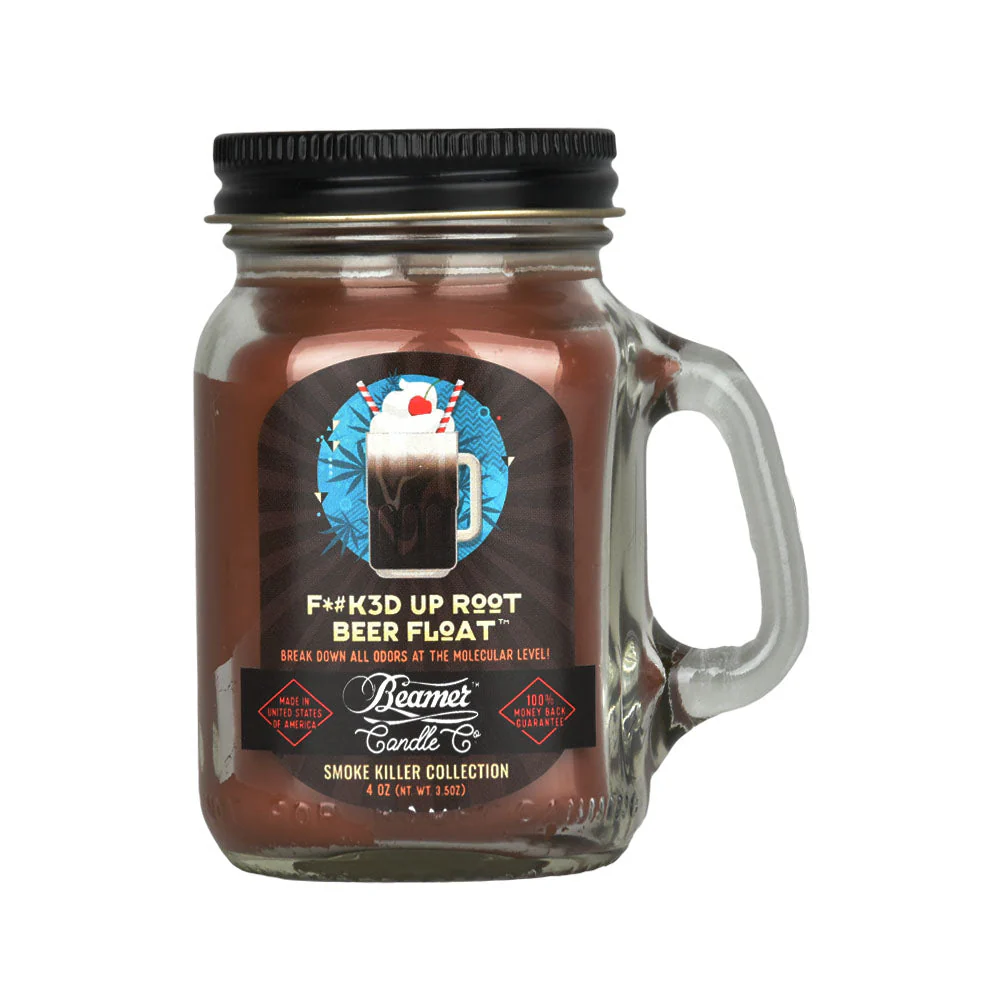 Beamer Candle Co. Mason Jar Candle | F*#K3D Up Root Beer Float - Image 3
