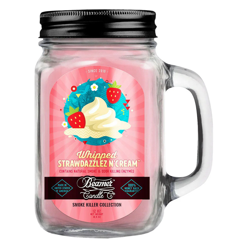 Beamer Candle Co. Mason Jar Candle | Whipped Strawdazzlez N' Cream - Image 3