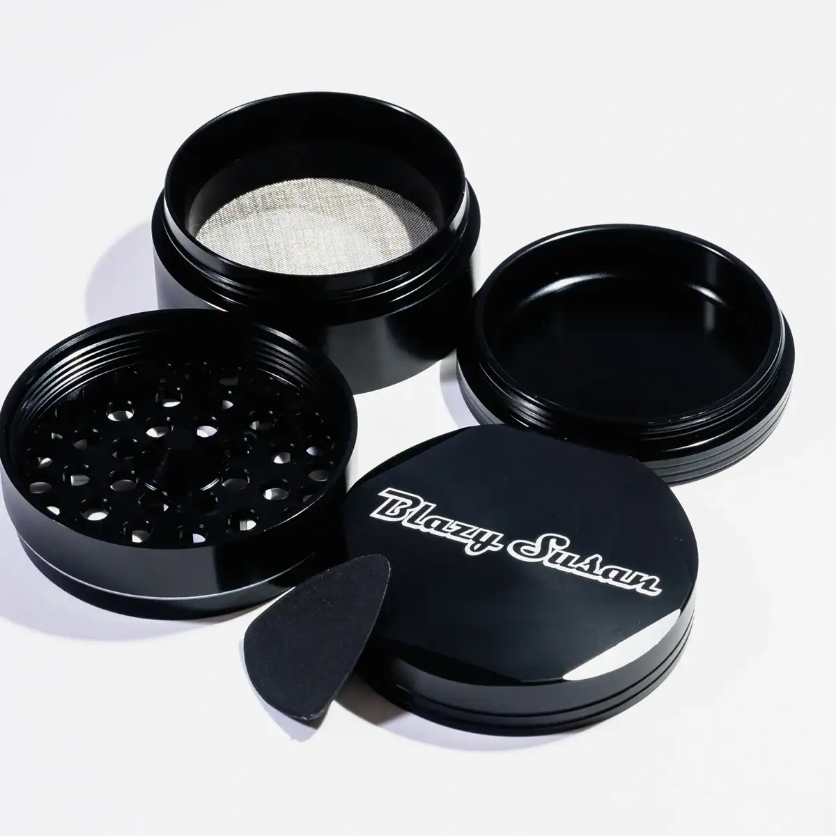 Blazy Susan 4-Piece Grinder (Black)