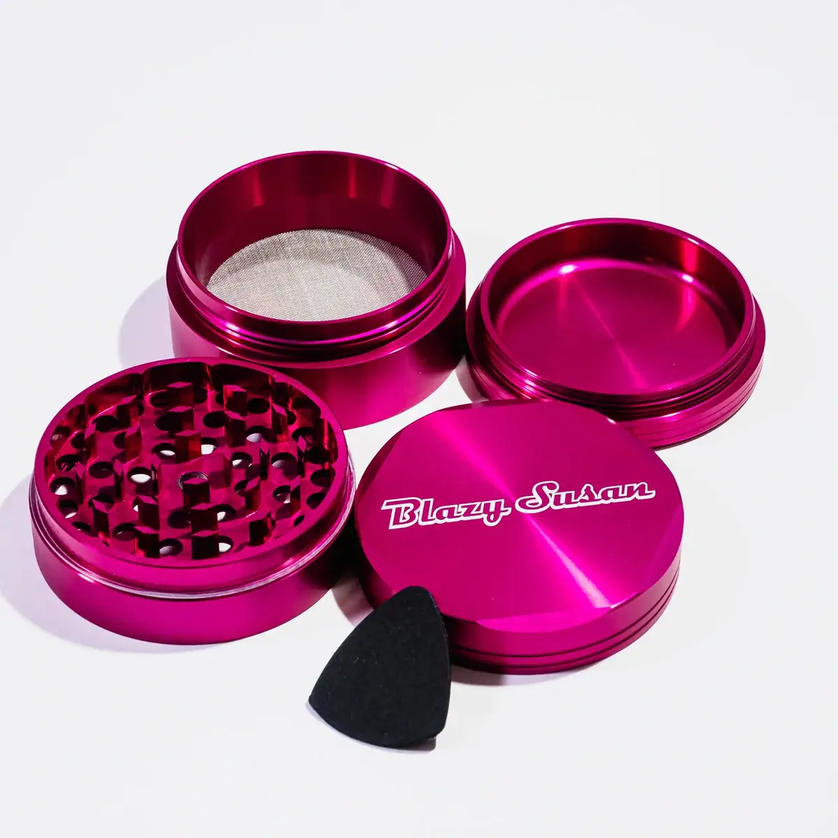 Blazy Susan 4-Piece Grinder (Hot Pink)