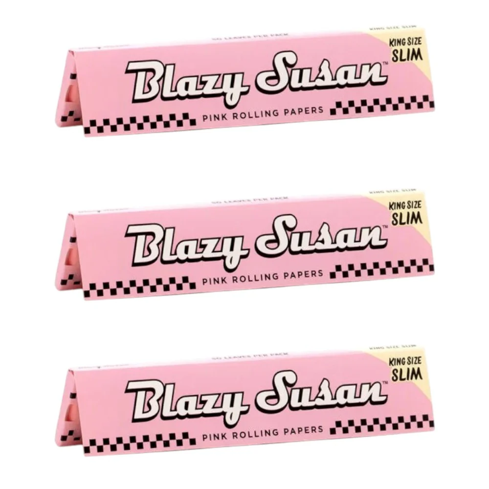 Blazy Susan Pink Rolling Papers (King Size Slim) - Image 4