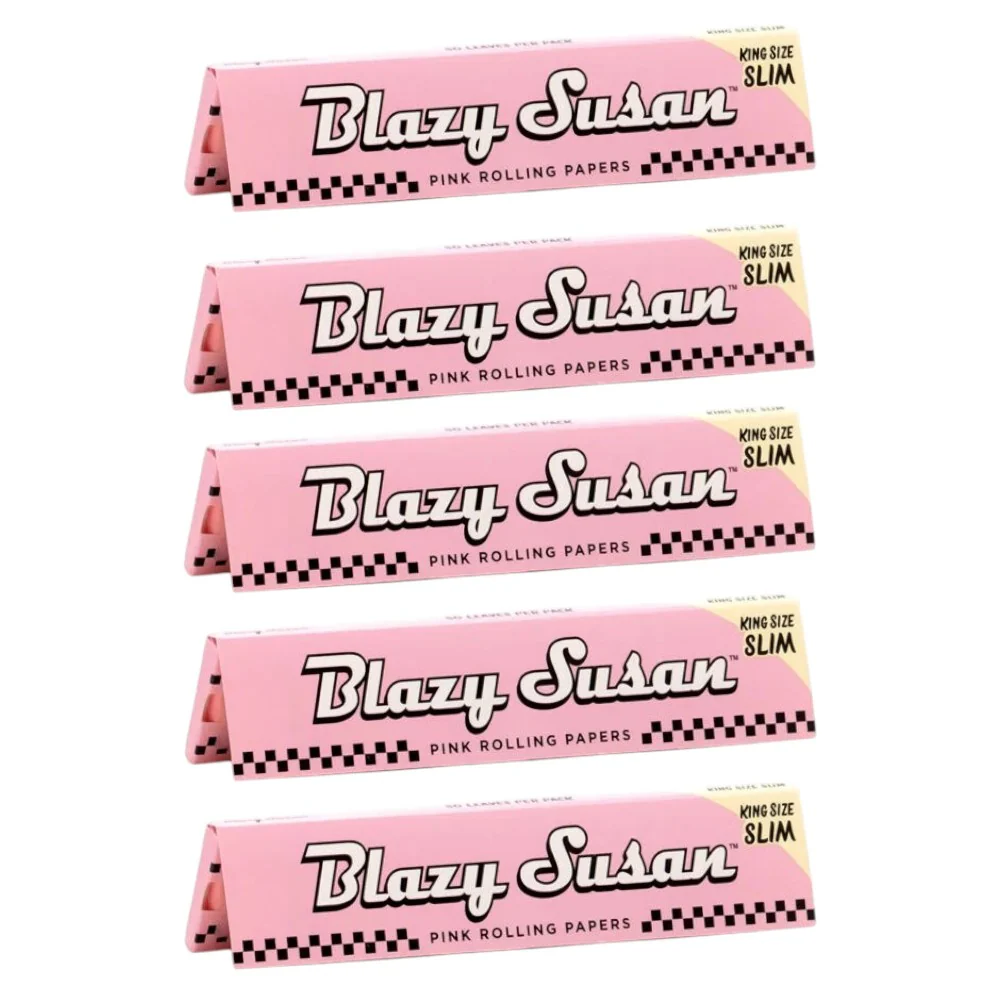 Blazy Susan Pink Rolling Papers (King Size Slim) - Image 5