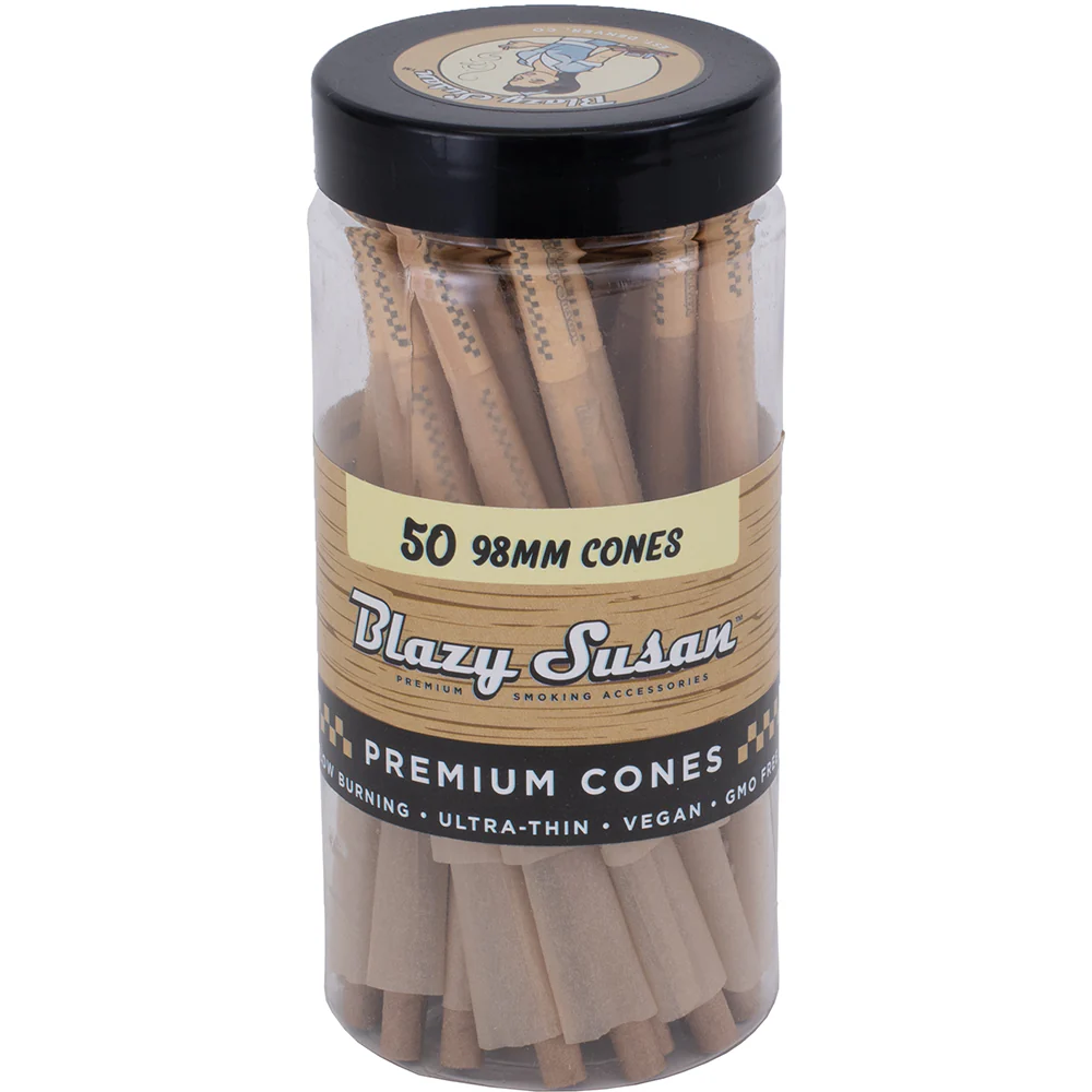 Blazy Susan Unbleached Cones 98mm (50 count)