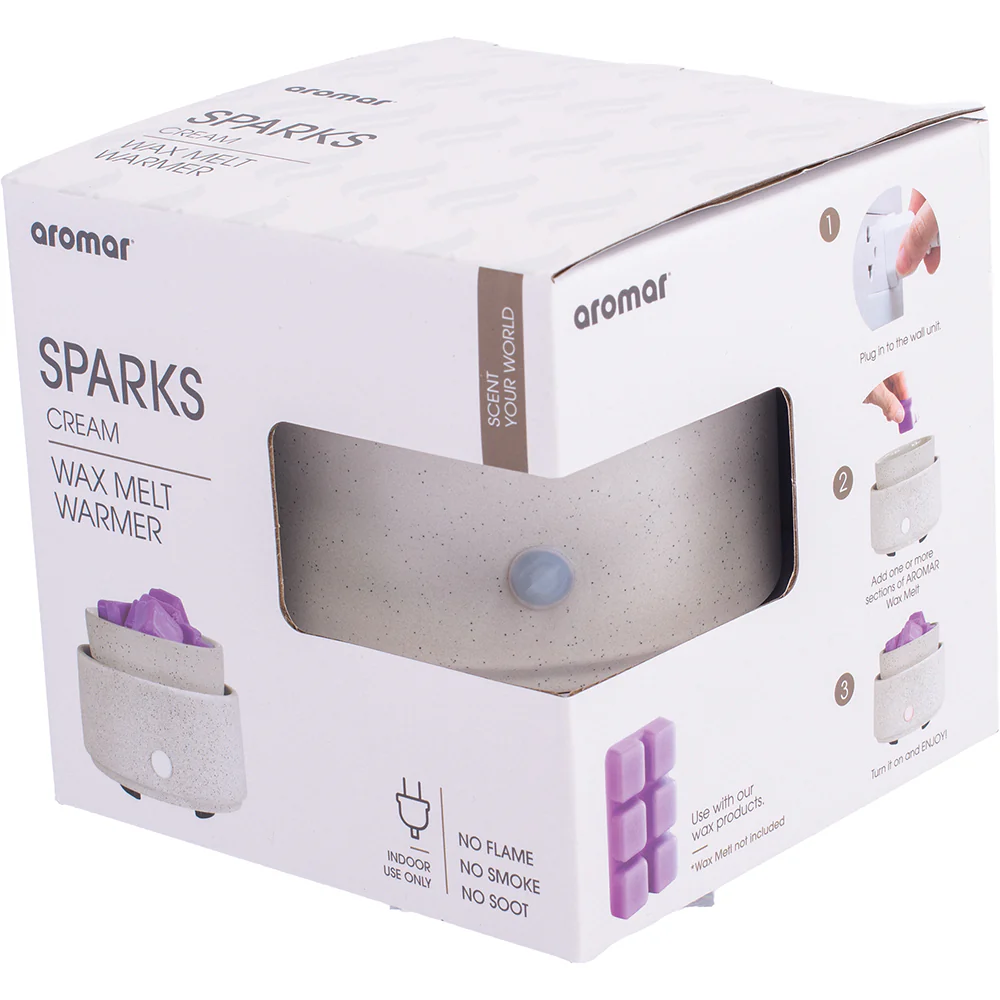 Cream Sparks Ceramic Wax Melt Warmer Electric - Image 3