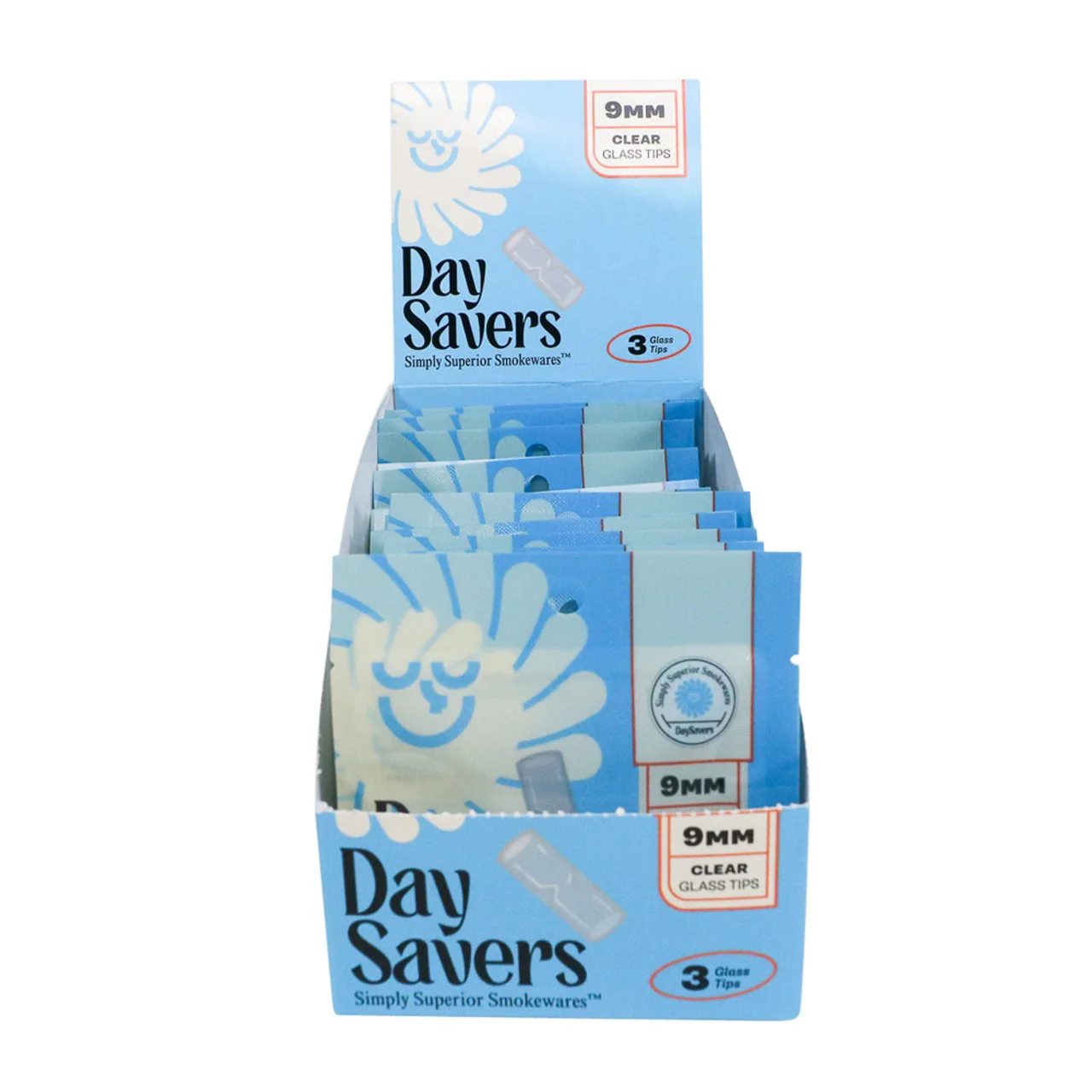 DaySavers Glass Filter Tips (9mm) (60 tips) - Image 3