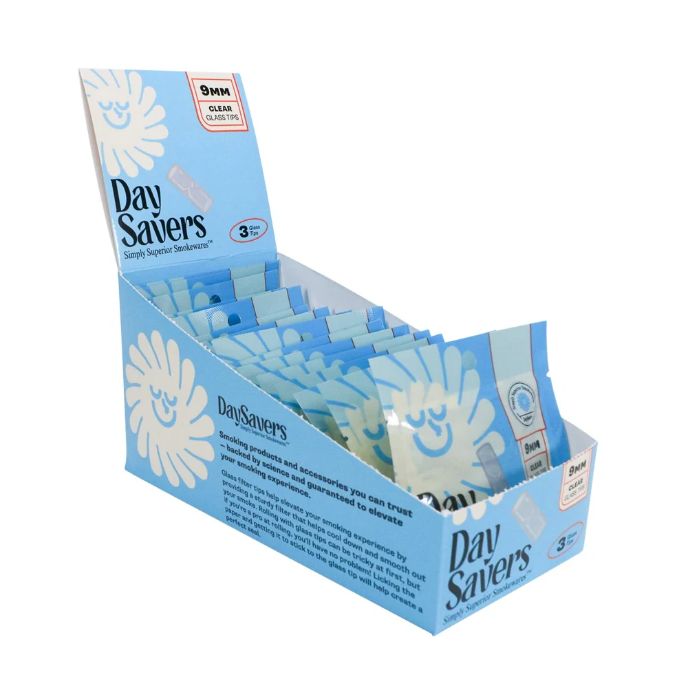 DaySavers Glass Filter Tips (9mm) (60 tips) - Image 5