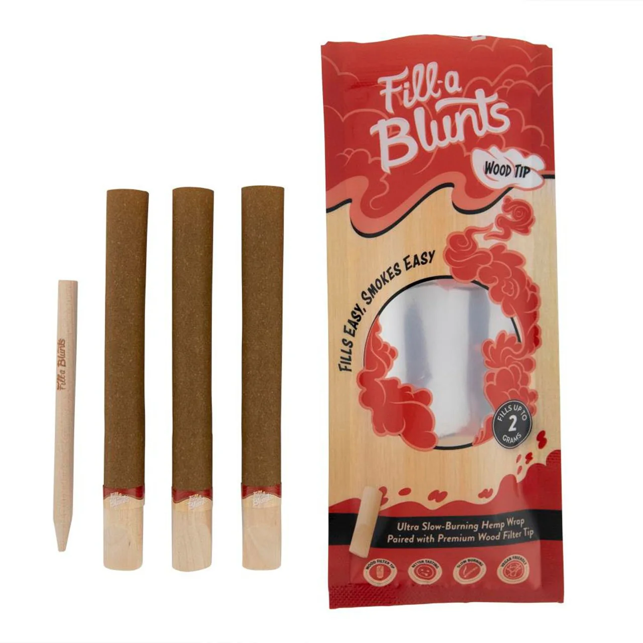 DaySavers Pre-Rolled 11mm Blunt Wraps with Wood Tip (45 Blunts) - Image 3