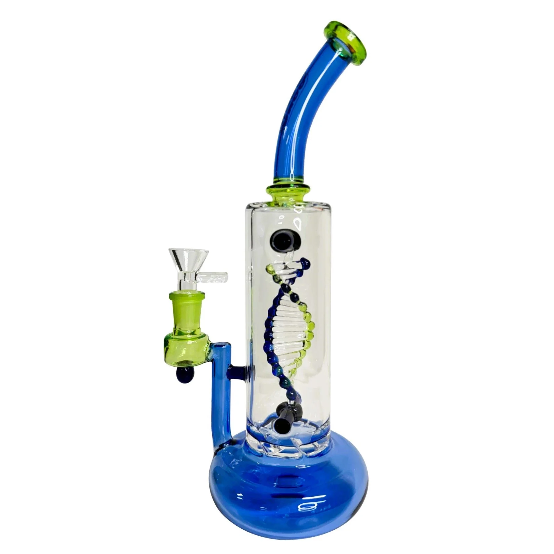 Spinning DNA & Turbine Perc Glass Water Pipe - Image 12