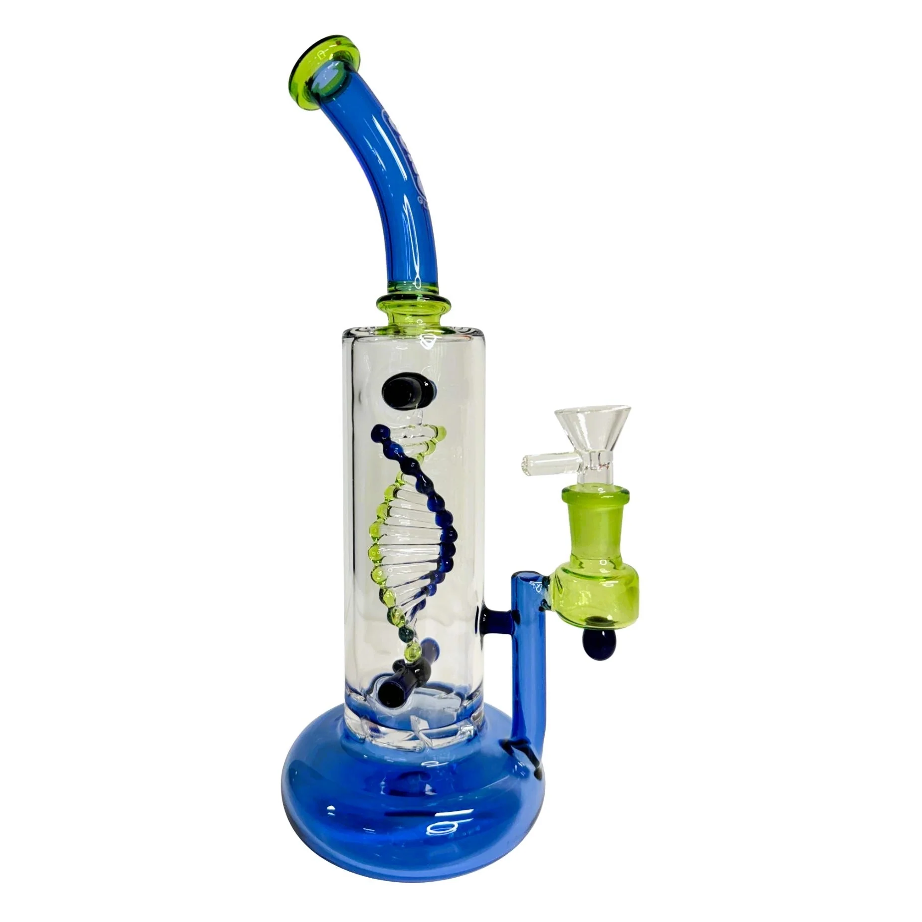 Spinning DNA & Turbine Perc Glass Water Pipe - Image 8