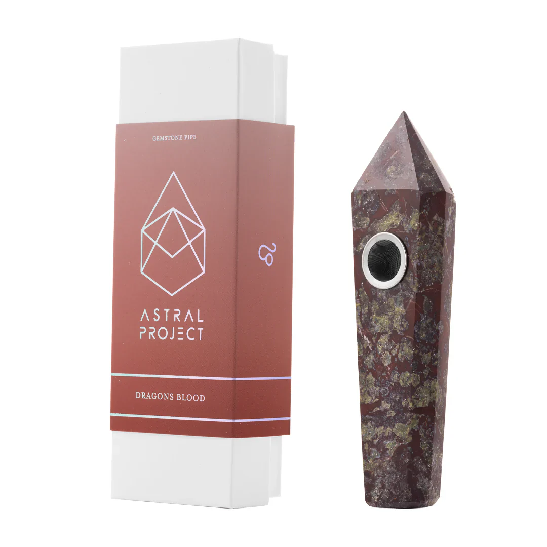 Dragon's Blood Gemstone Pipe