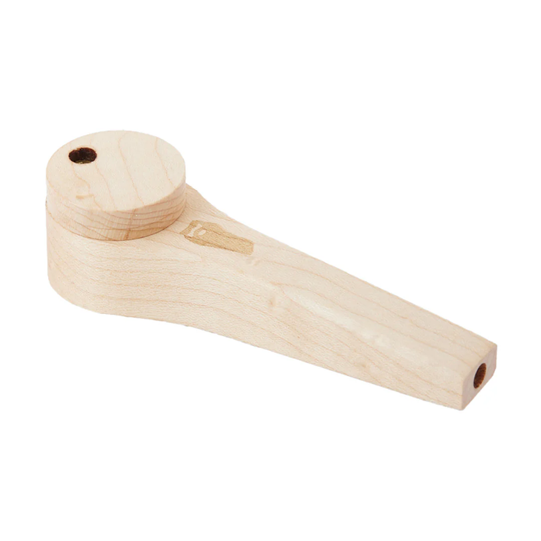 Exotic Wood Pipe with Lid (Birdseye Maple)