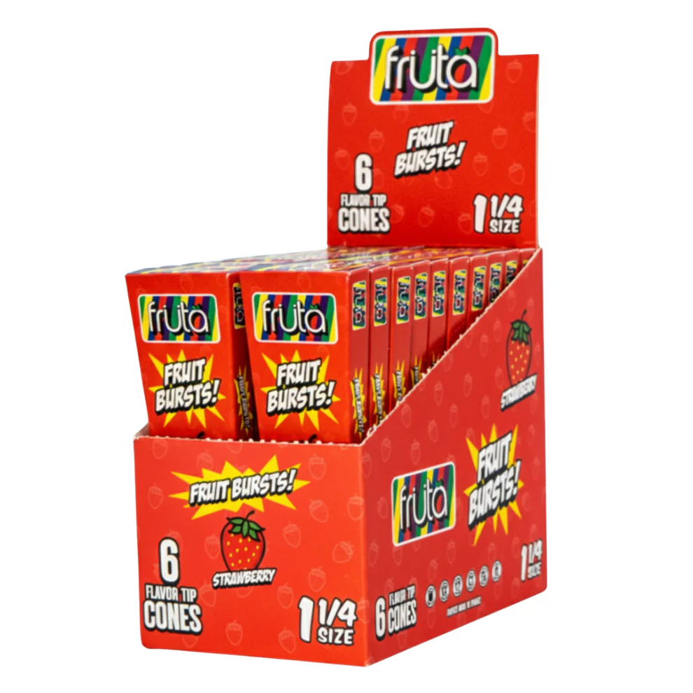 Fruta Strawberry Flavored Cones (120 Cones)