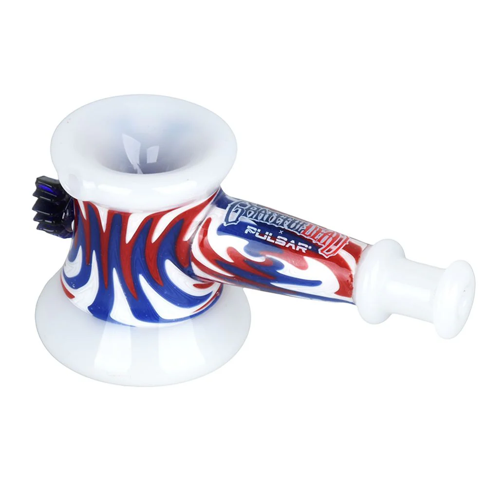 Grateful Dead x Pulsar Bolt Wig Wag Glass Hammer Hand Pipe - 4" - Image 4