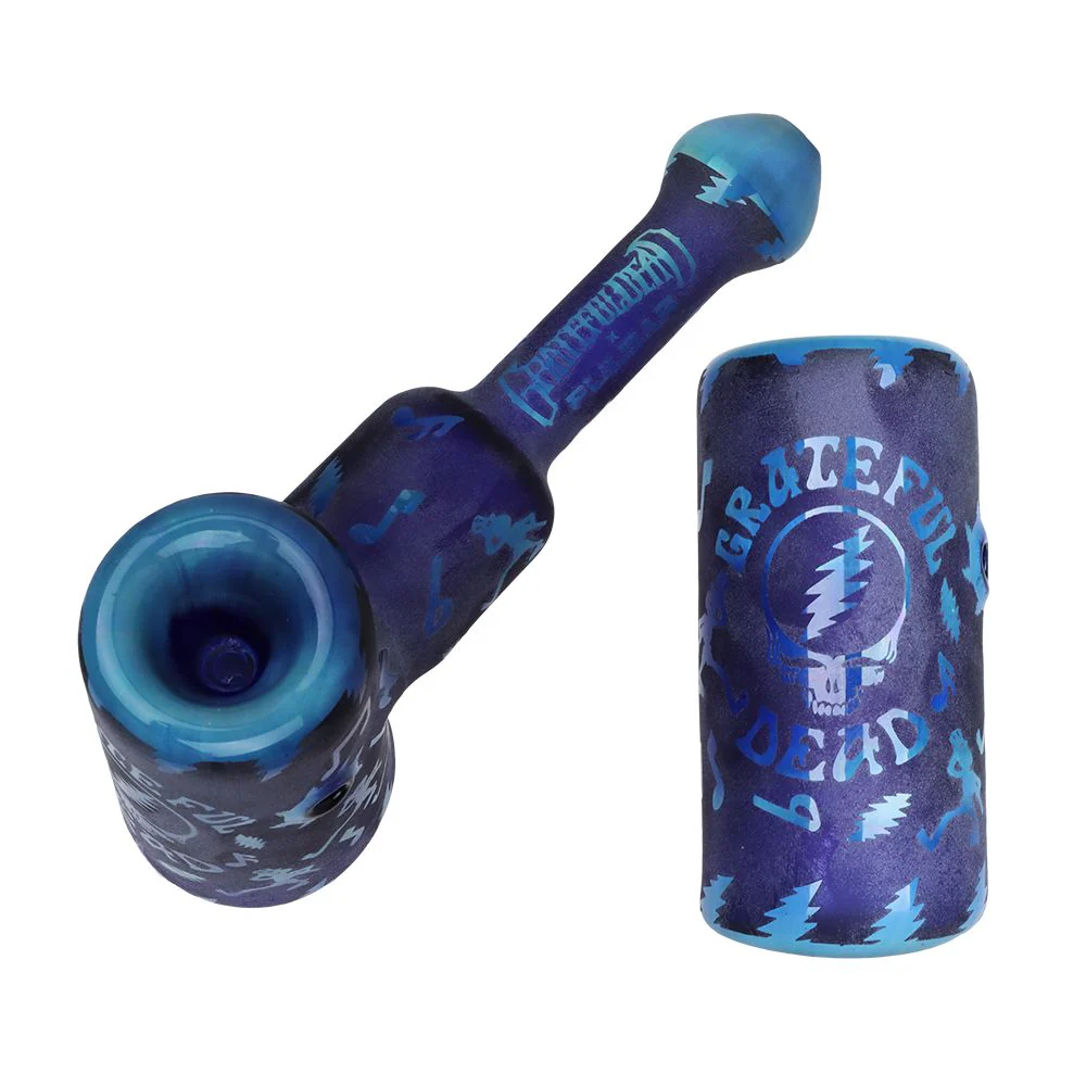 Grateful Dead x Pulsar Ethereal Music Etched Glass Hammer Bubbler - Image 3
