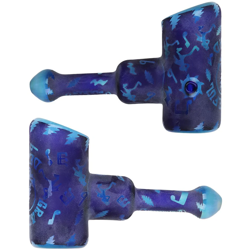 Grateful Dead x Pulsar Ethereal Music Etched Glass Hammer Bubbler - Image 6