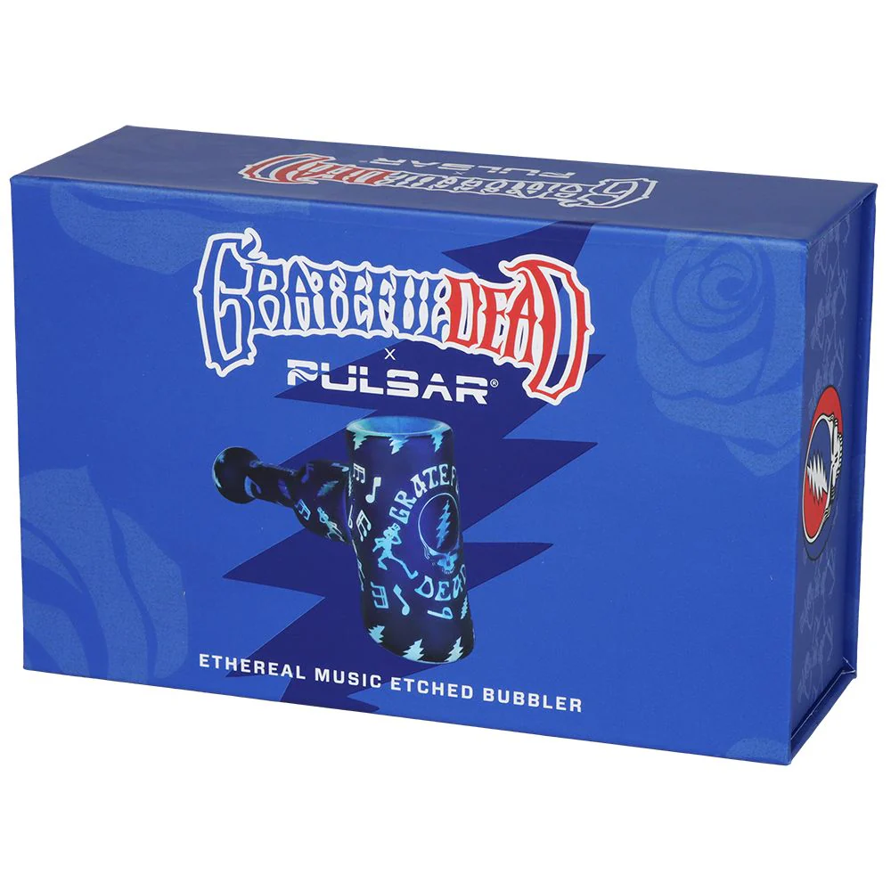 Grateful Dead x Pulsar Ethereal Music Etched Glass Hammer Bubbler - Image 7