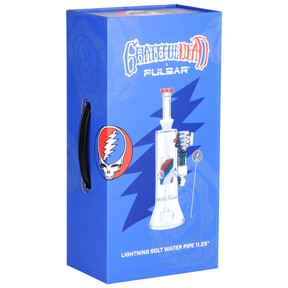 Grateful Dead x Pulsar Lightning Bolt Glass Water Pipe - Image 9