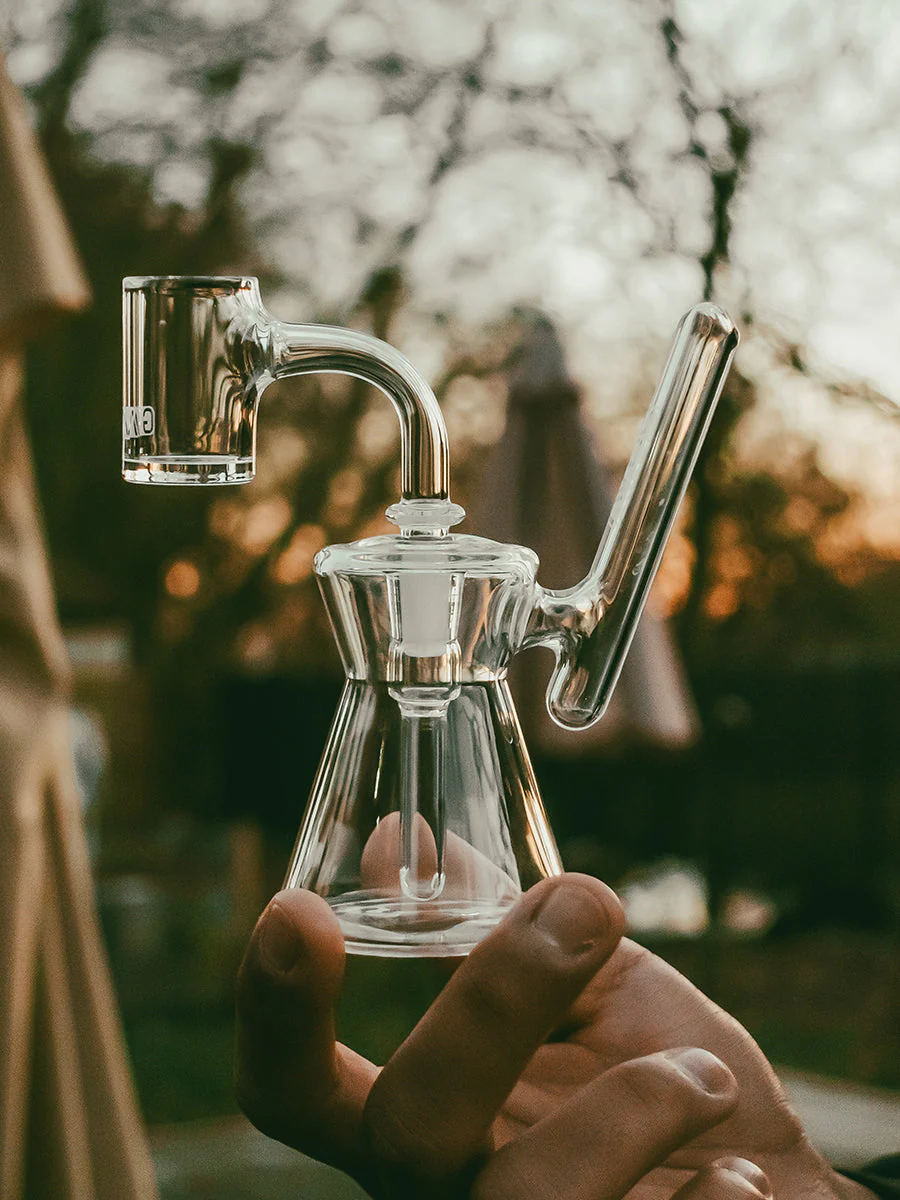 GRAV® Hourglass Pocket Bubbler Rig (Clear) - Image 10