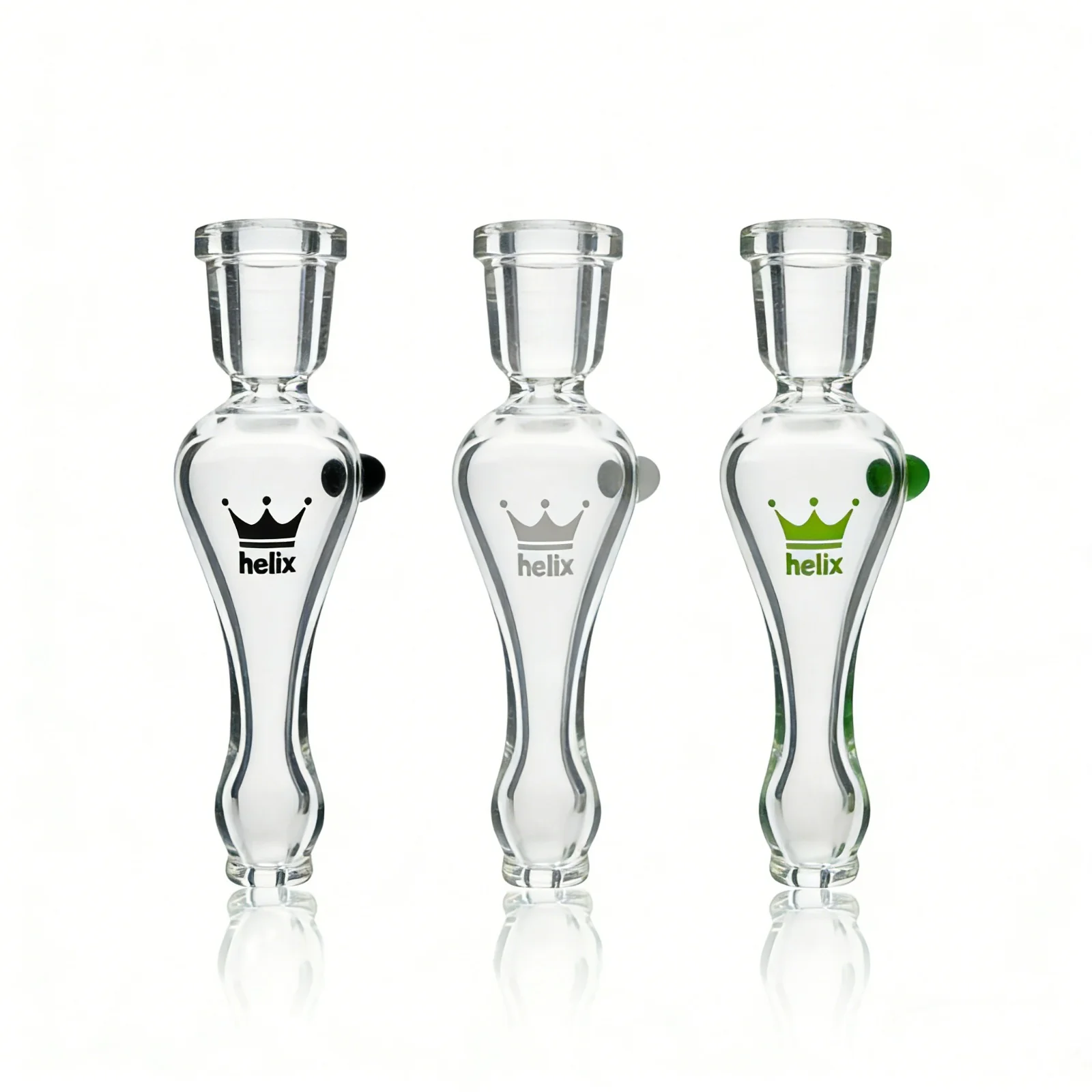 Helix Glass Solo Chillum (Green) - Image 2