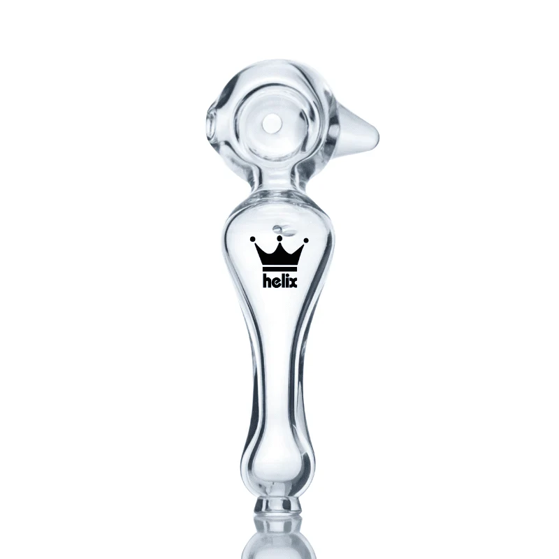 Helix Glass Solo Spoon Pipe (Black)