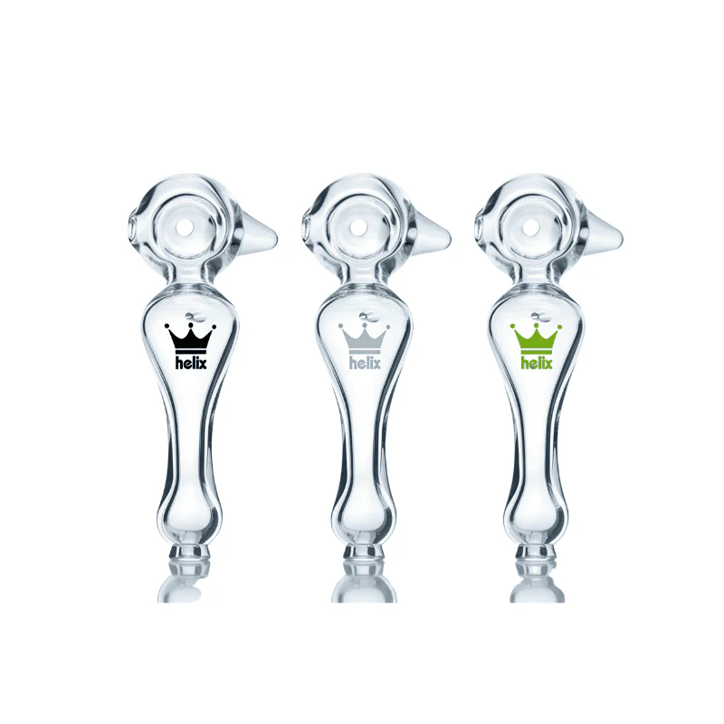 Helix Glass Solo Spoon Pipe (White) - Image 2