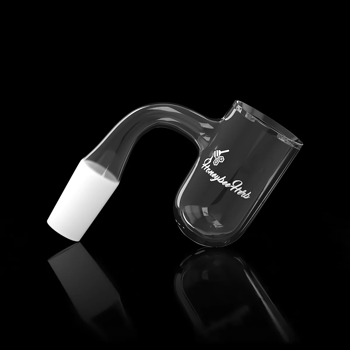 HONEY BEVEL DEEP BOWL QUARTZ BANGER - 90° DEGREE | BL - Image 2