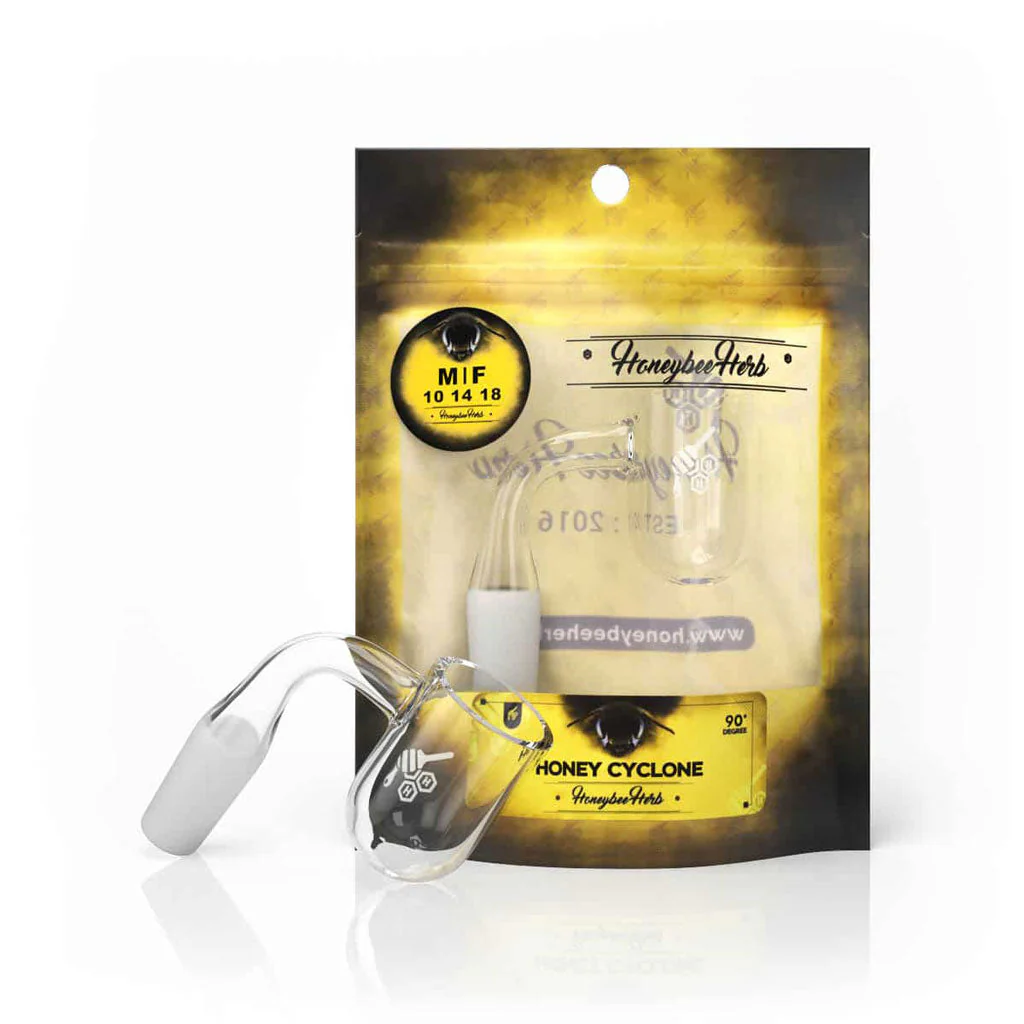 HONEY CYCLONE QUARTZ BANGER - 90° DEGREE | YL - Image 2