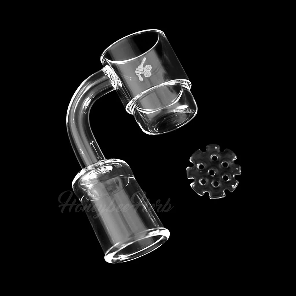 HONEY DISC DEEP DISH QUARTZ BANGER - 90° DEGREE | YL - Image 3
