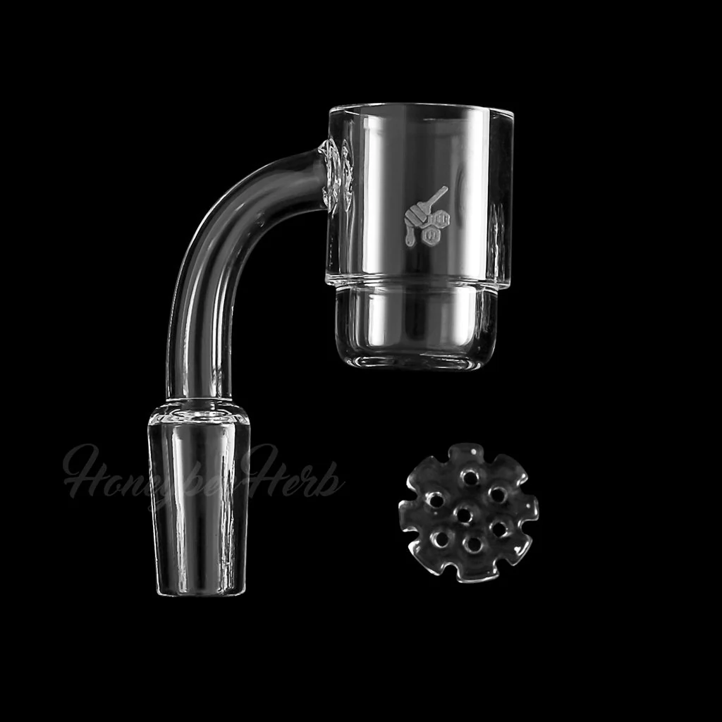 HONEY DISC DEEP DISH QUARTZ BANGER - 90° DEGREE | YL - Image 6