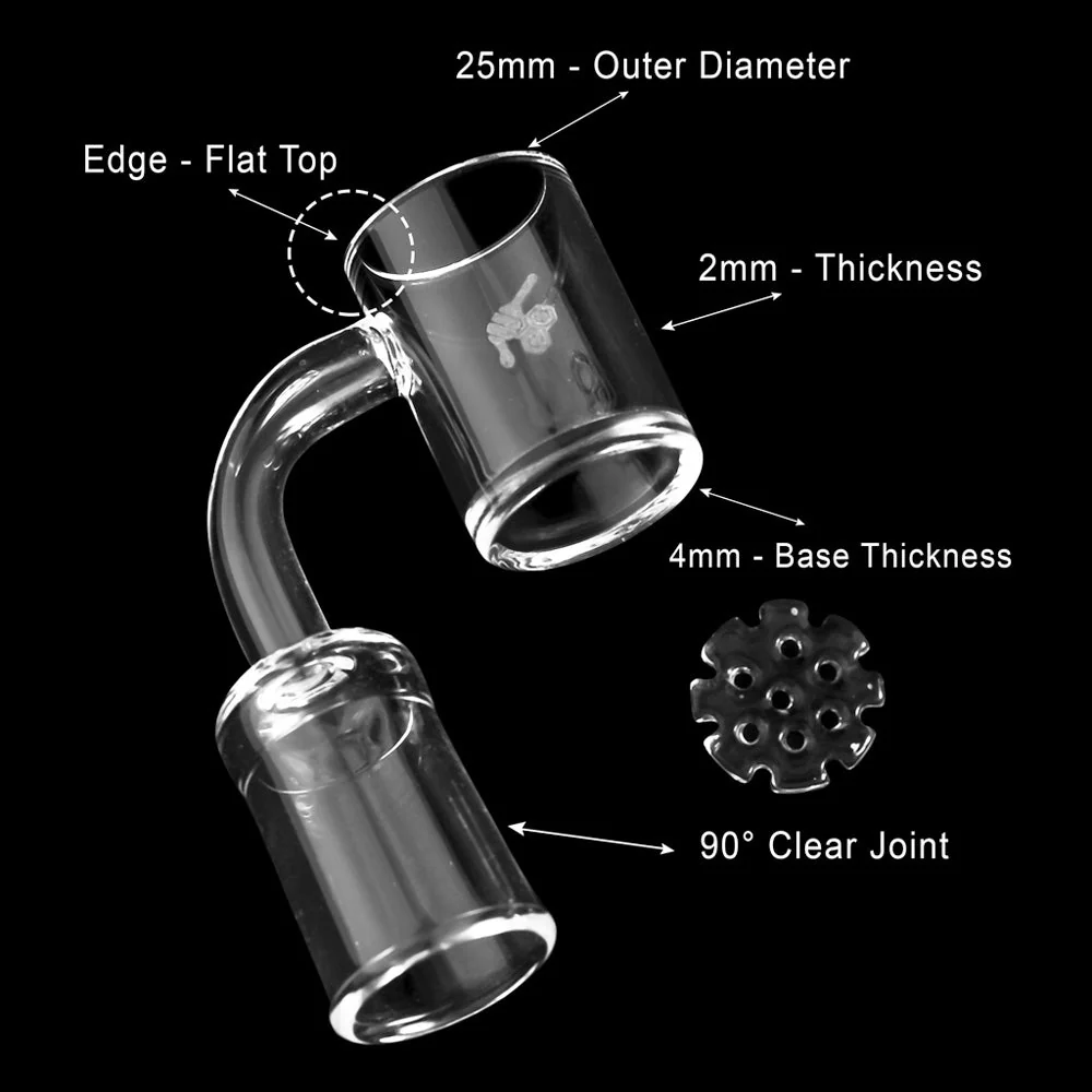 HONEY DISC QUARTZ BANGER - 90° DEGREE | YL - Image 7