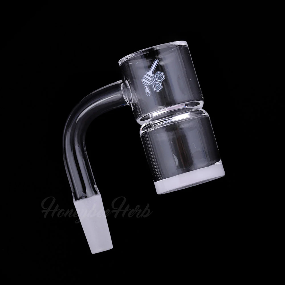 HONEY & MILK BEVEL SPLASH BUCKET QUARTZ BANGER - 90° DEGREE | YL - Image 4