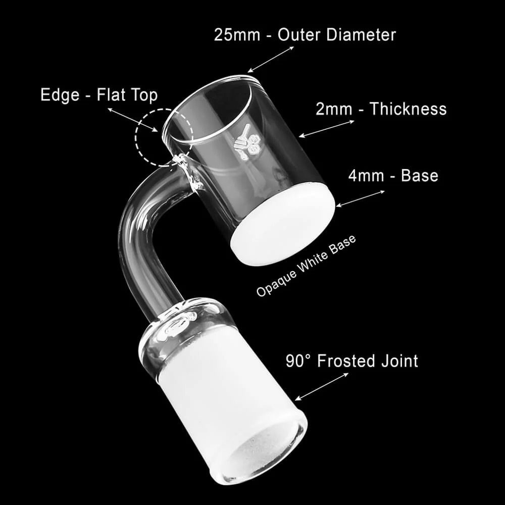 Honey & Milk Quartz Banger - 90° Degree | YL - Image 7