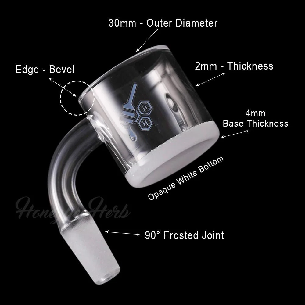HONEY & MILK XL BEVEL QUARTZ BANGER - 90° DEGREE | YL - Image 6