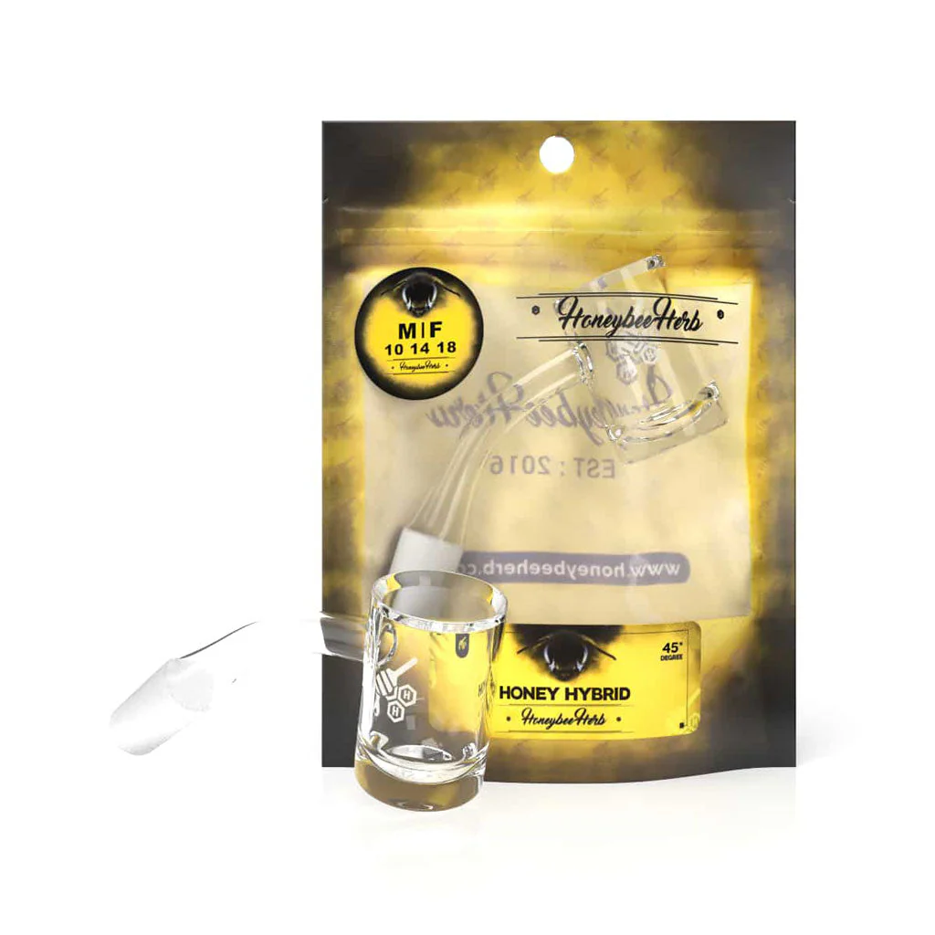 Honeybee Herb Honey Quartz Banger - 45° DEGREE | YL - Image 2