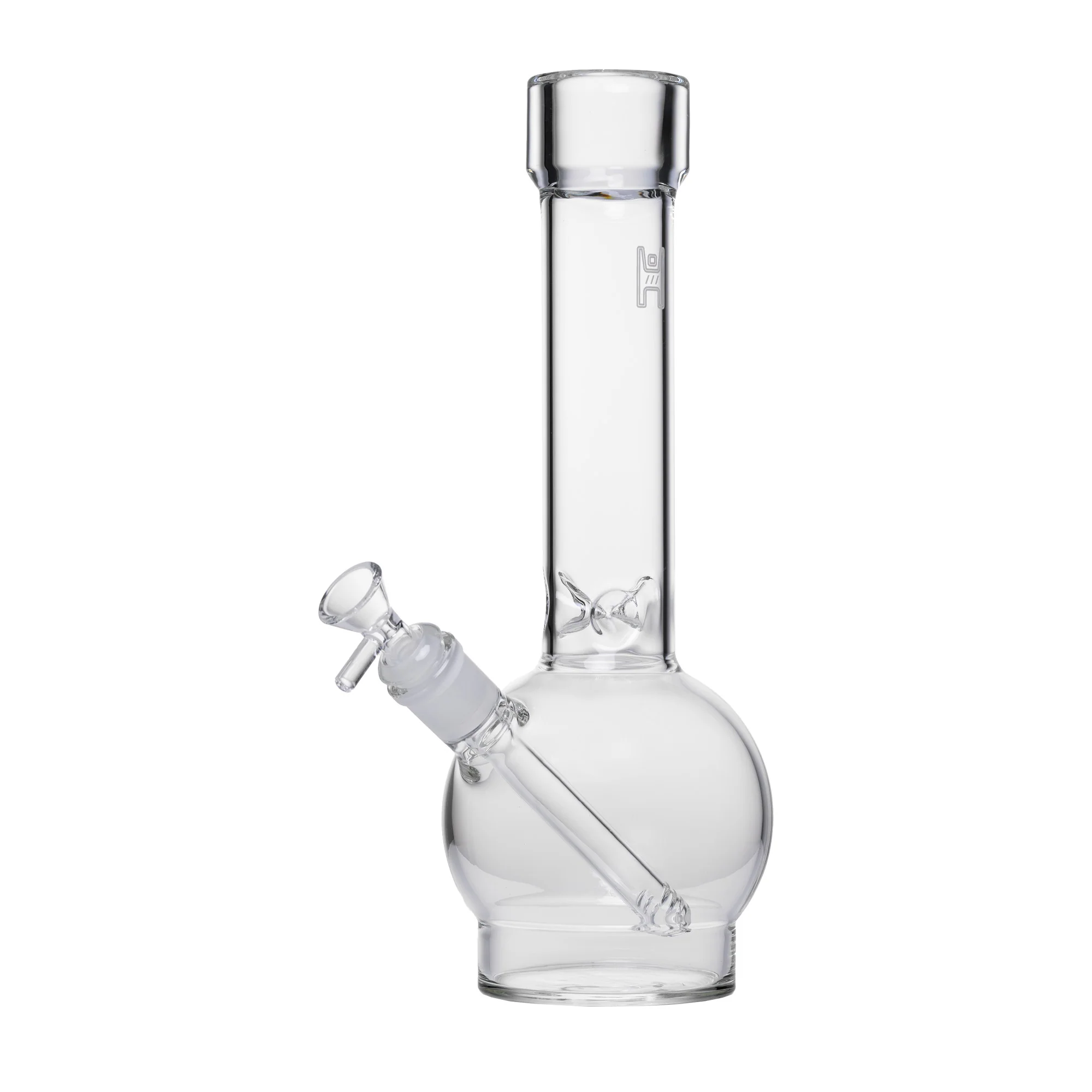 Human Grade 12" Ball Water Pipe (Clear) - Image 4