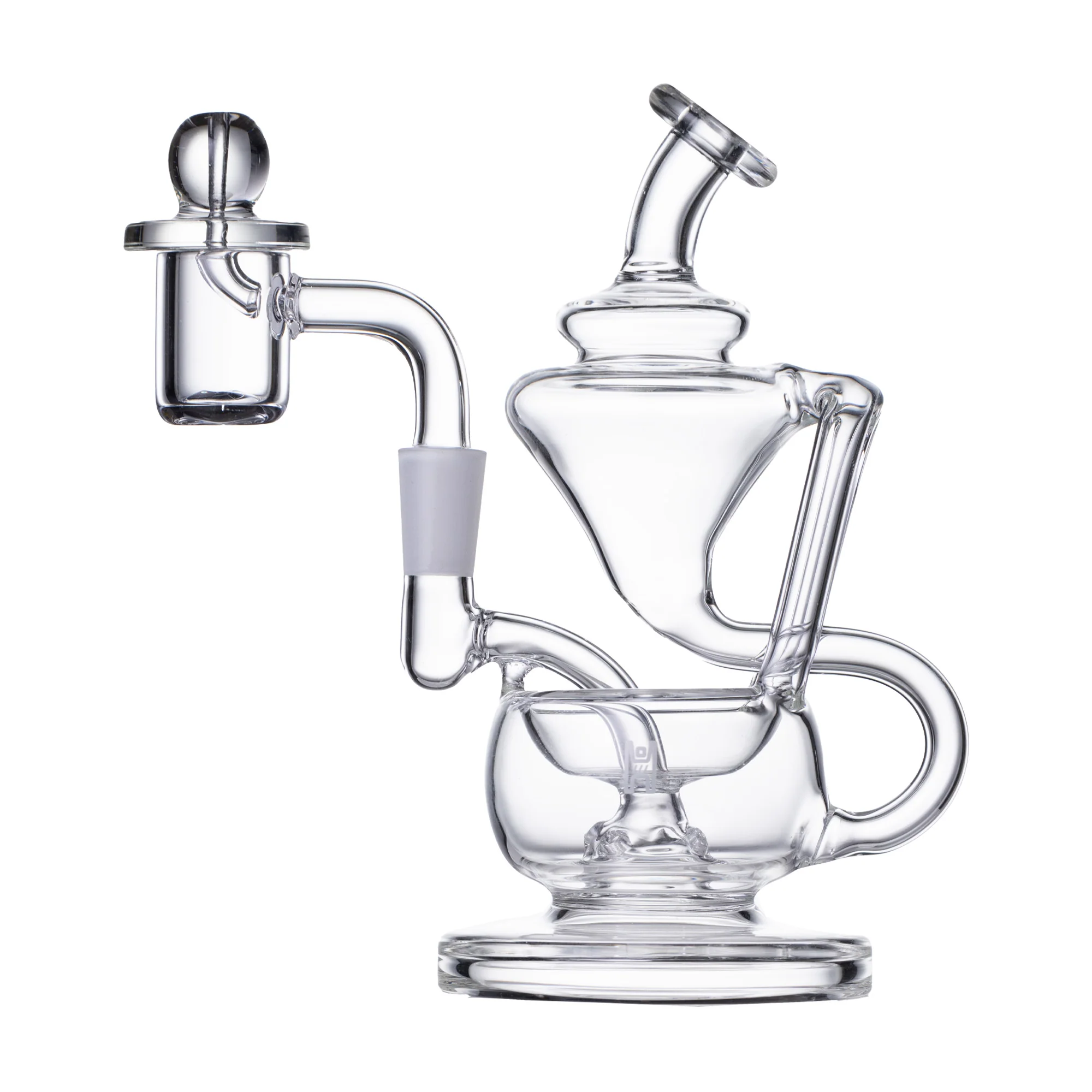Human Grade 5" Recycler Dab Rig (Clear) - Image 2