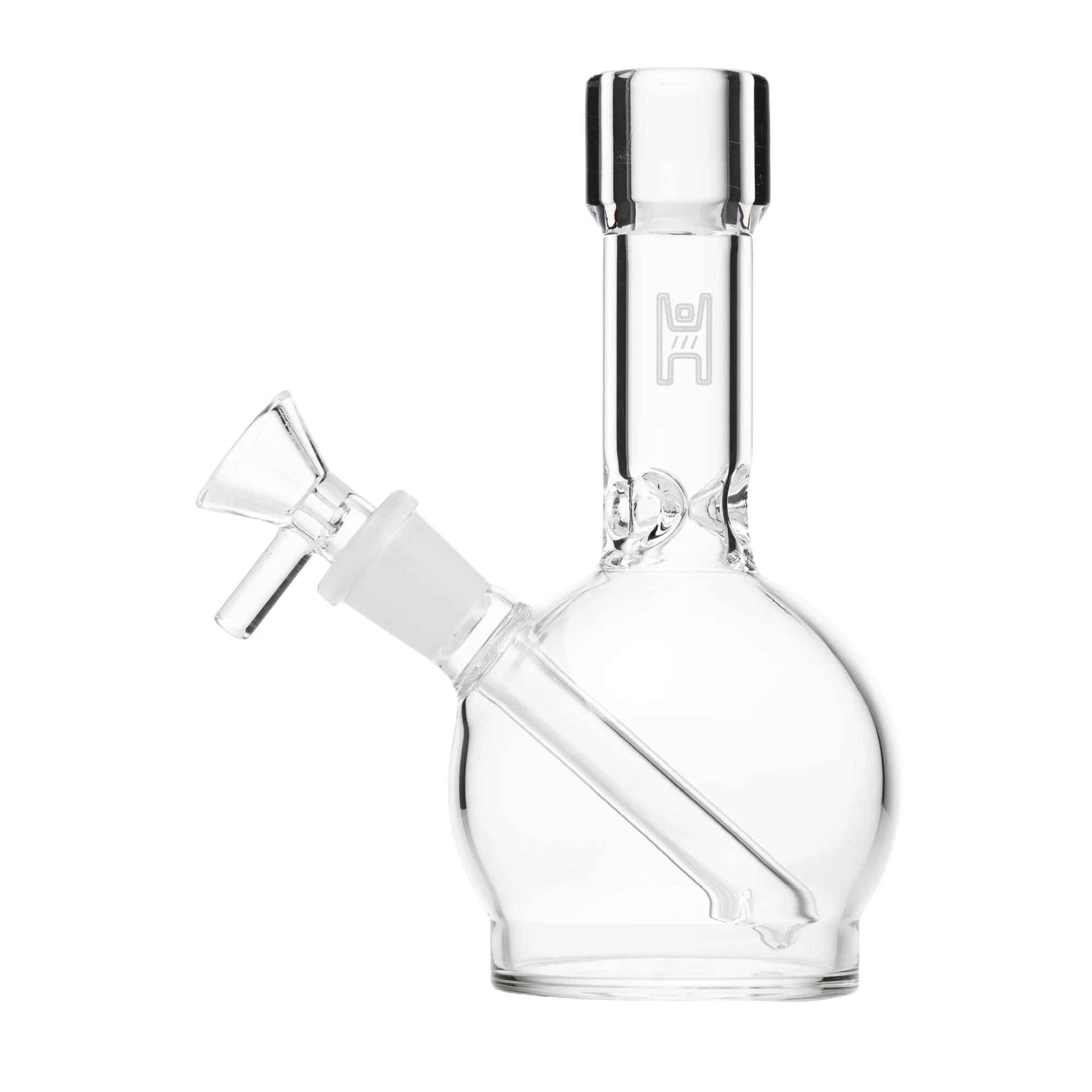 Human Grade 6" Ball Water Pipe (Clear) - Image 2
