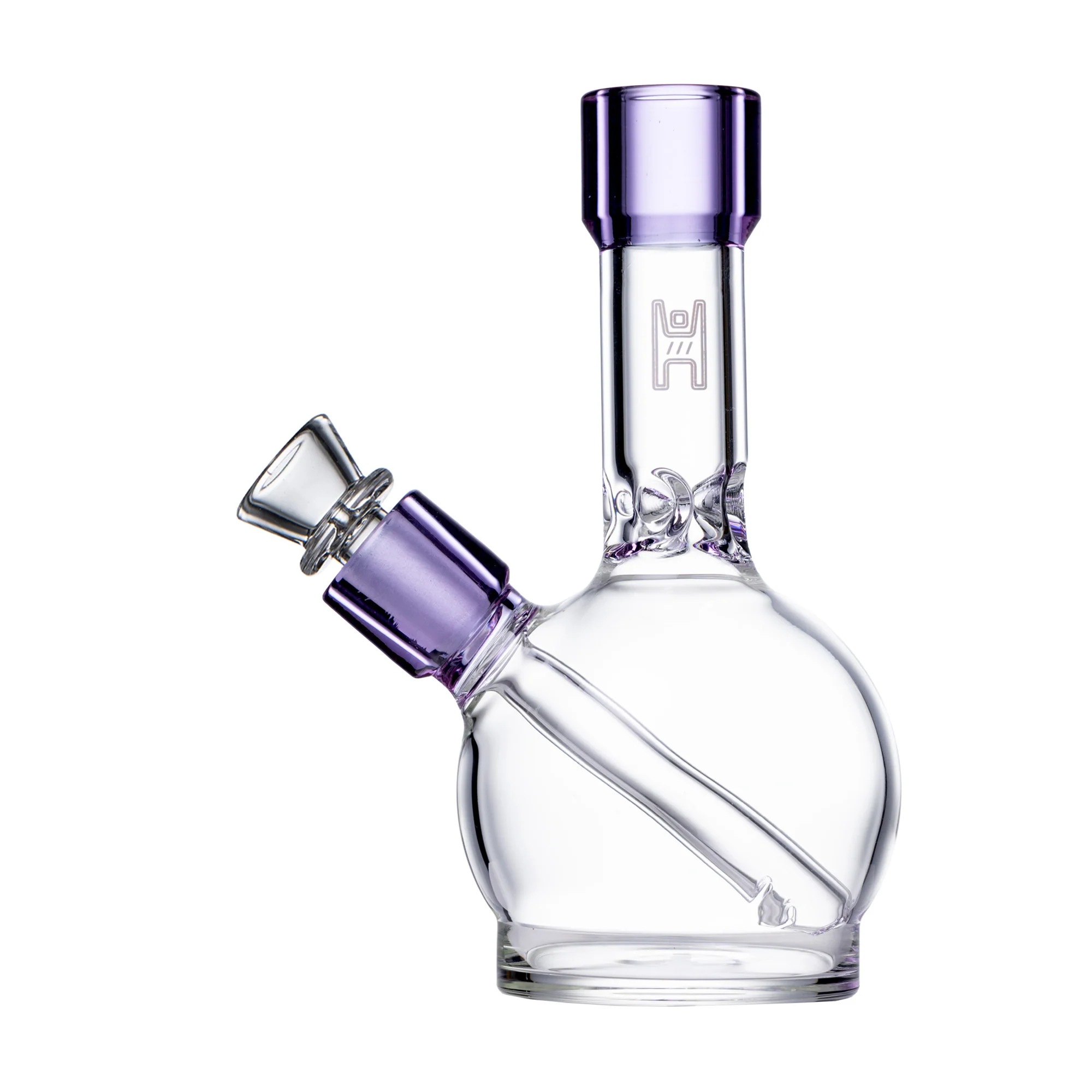Human Grade 6" Ball Water Pipe (Lavender)