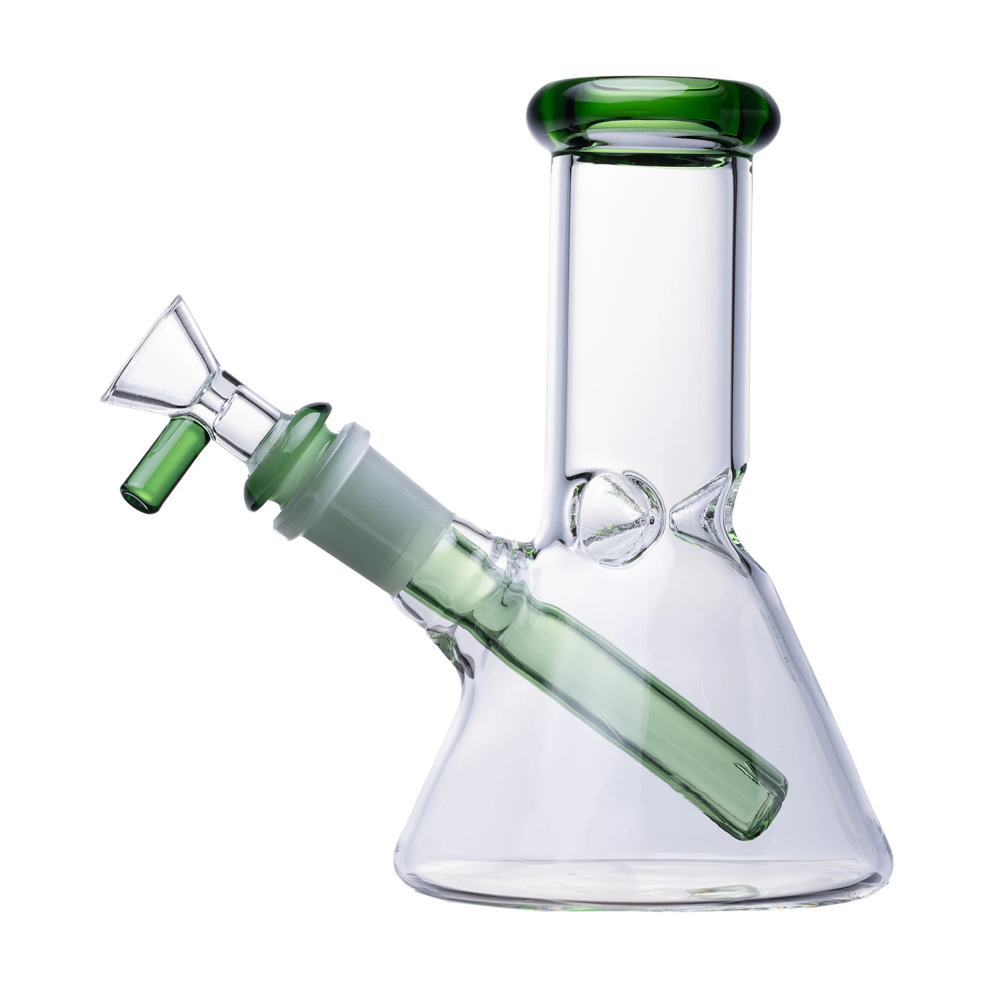 Human Grade 6" Beaker Bong (Green)