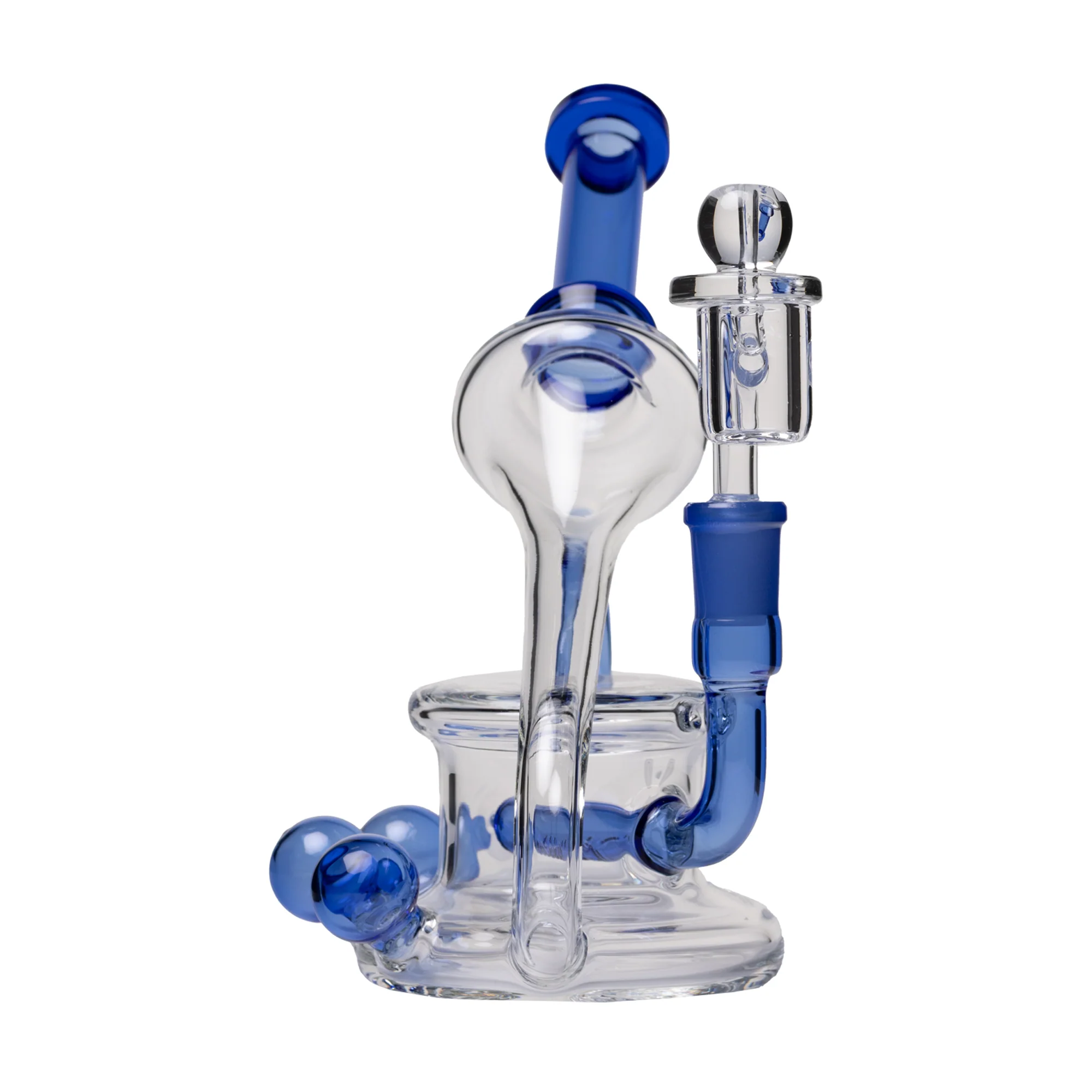 Human Grade 7.5" Recycler Triple Marble (Blue) - Image 2