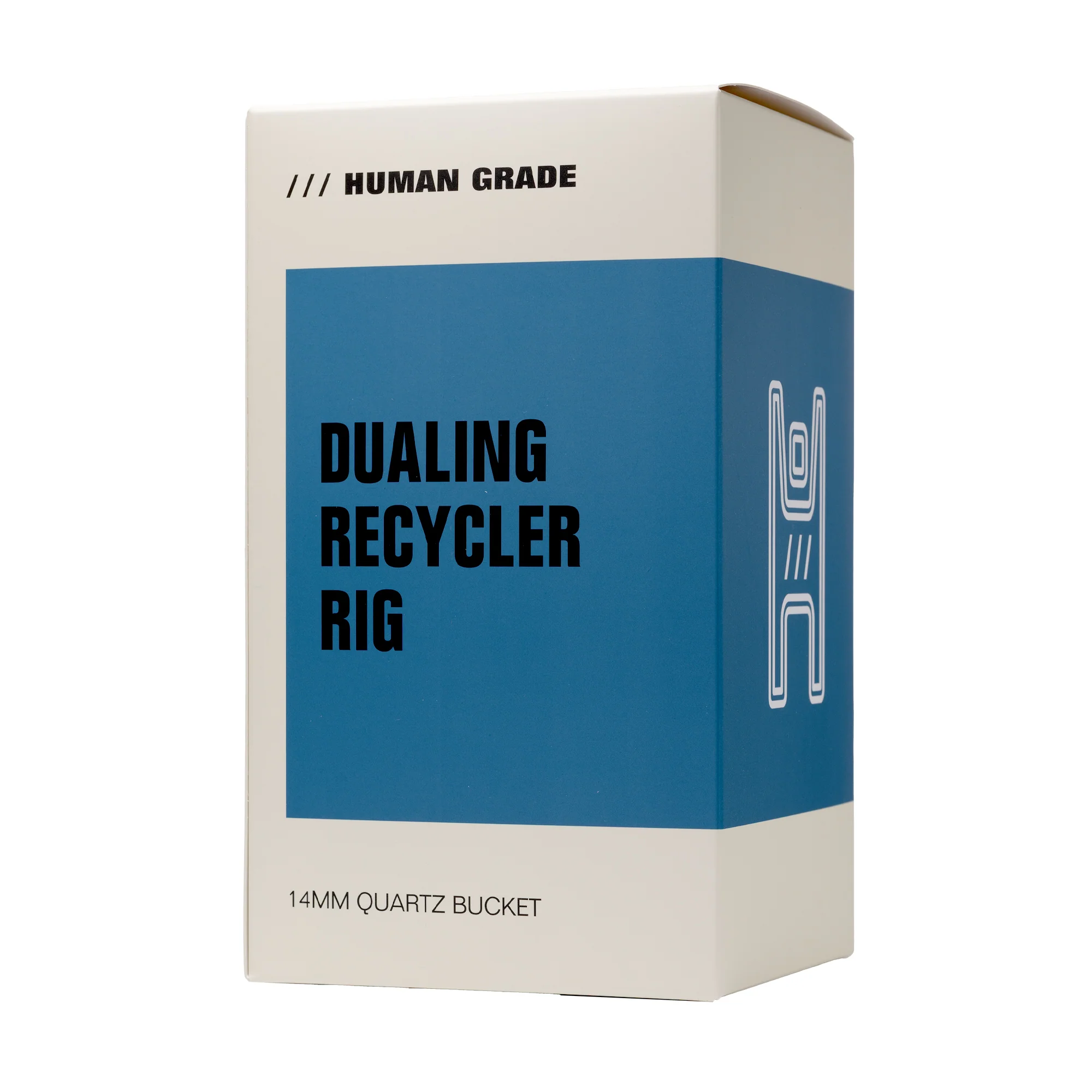 Human Grade 8.5" Dualing Recycler Dab Rig (Orange) - Image 3