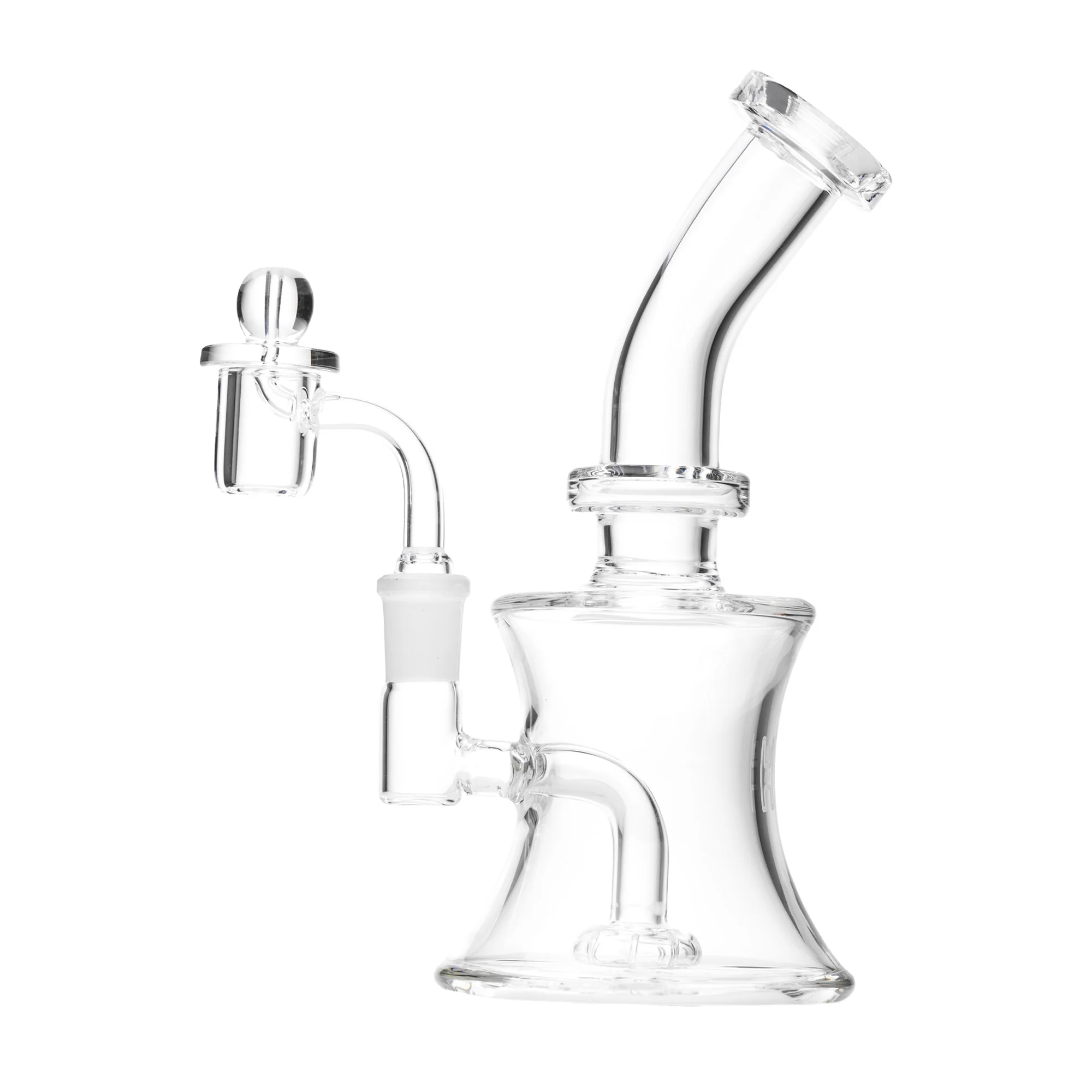 Human Grade 8" Oil Can Dab Rig (Clear)
