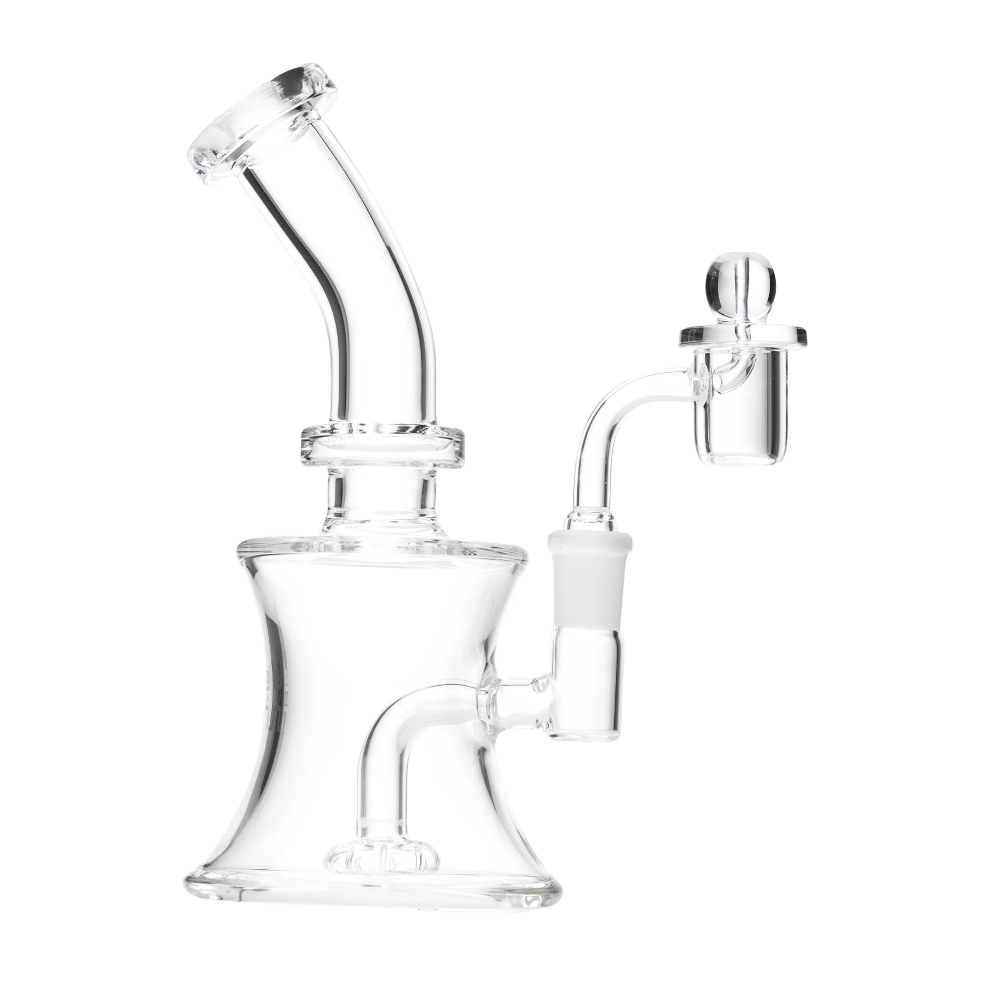 Human Grade 8" Oil Can Dab Rig (Clear) - Image 2