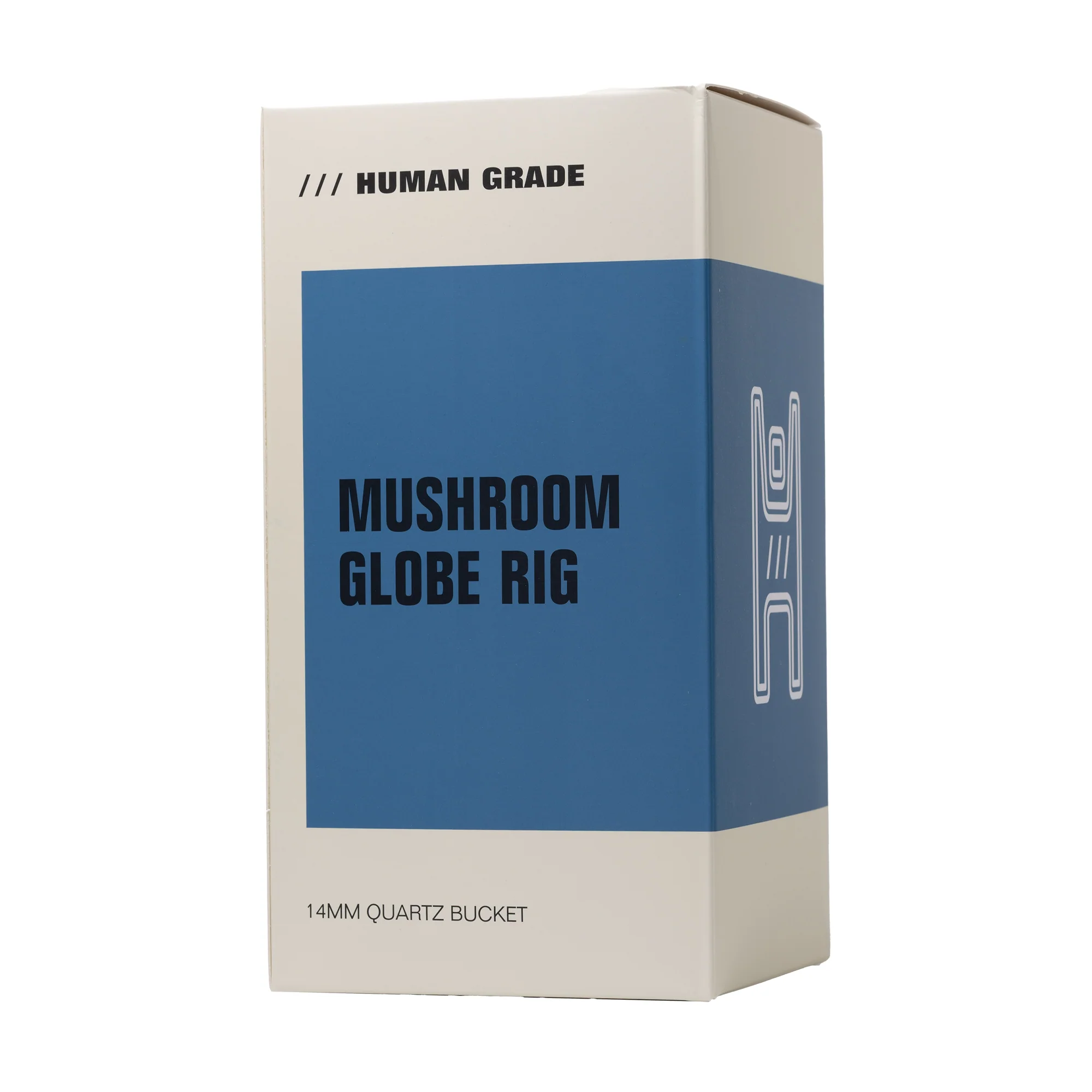 Human Grade Mushroom Globe Dab Rig (Amber) - Image 3