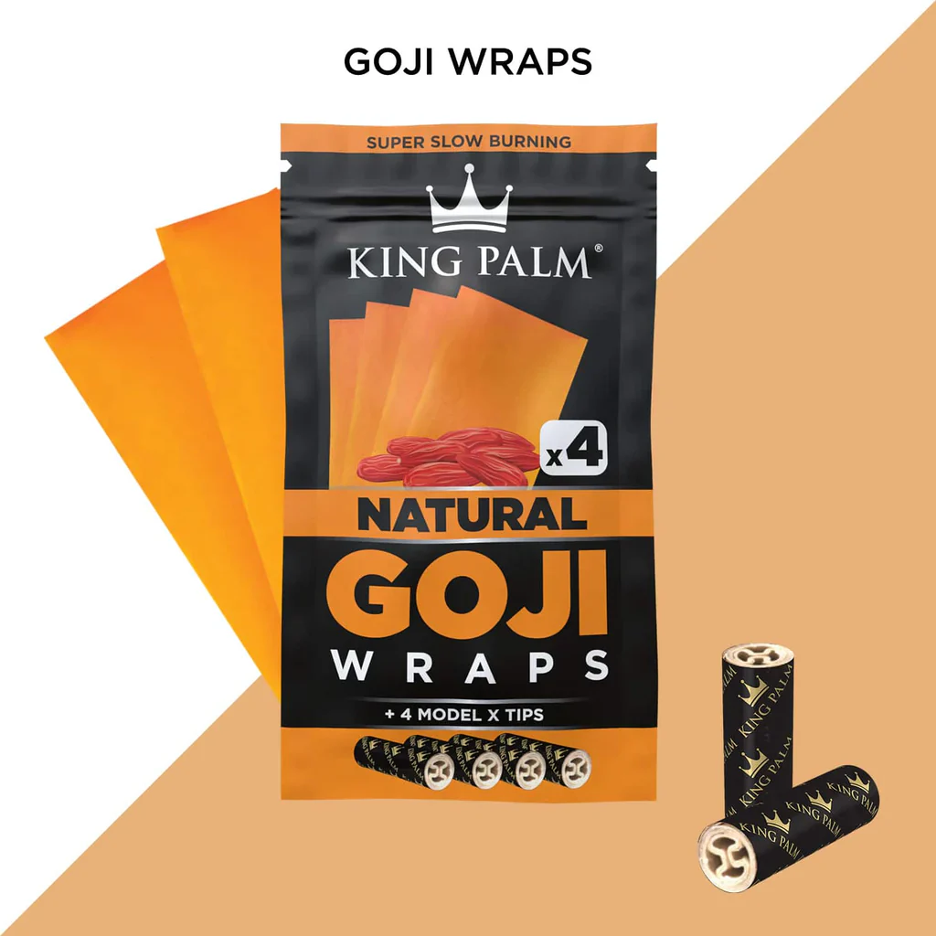 King Palm Goji Berry Wrap (Natural) (60 Wraps) - Image 3