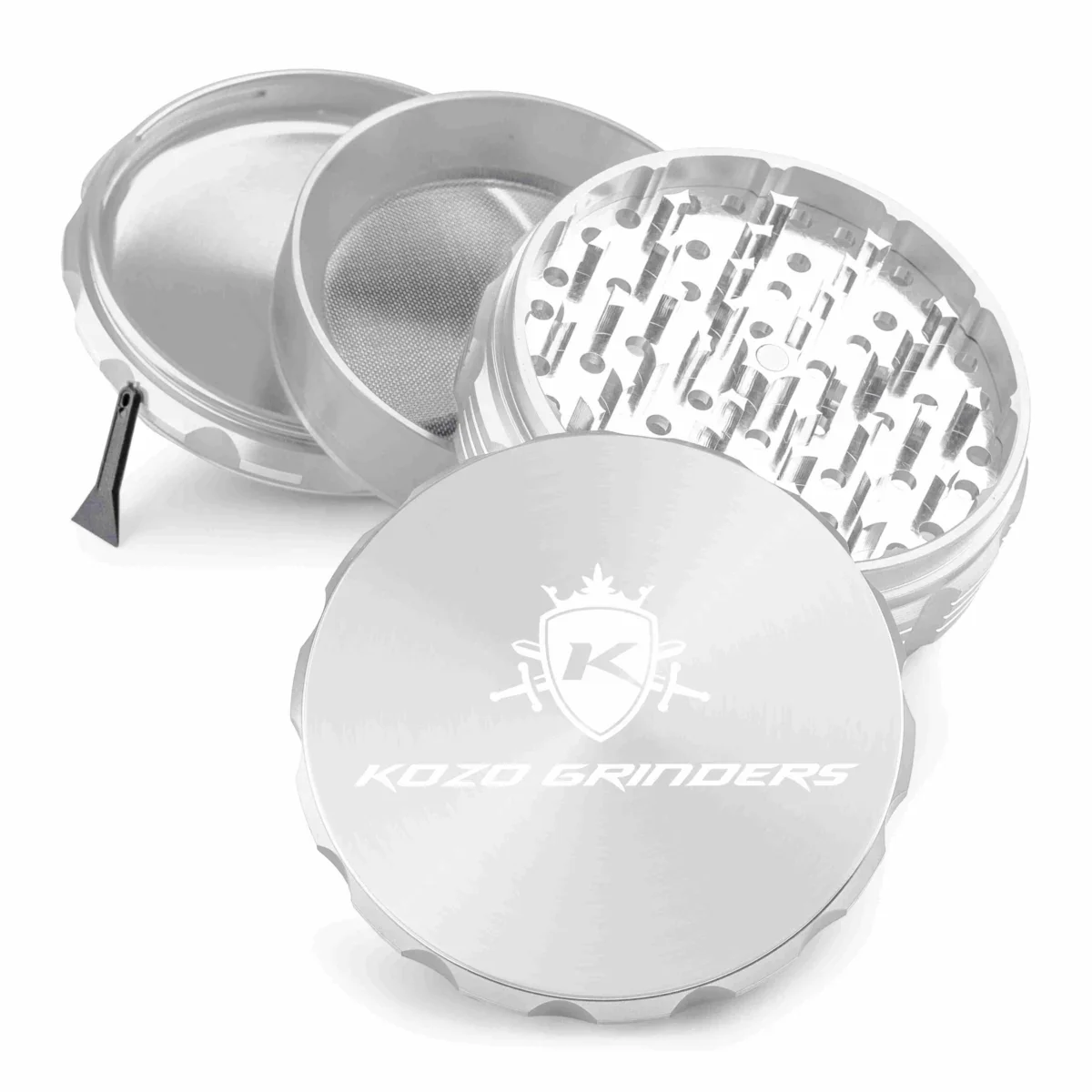 Kozo Grinder 4" (Silver) - Image 2